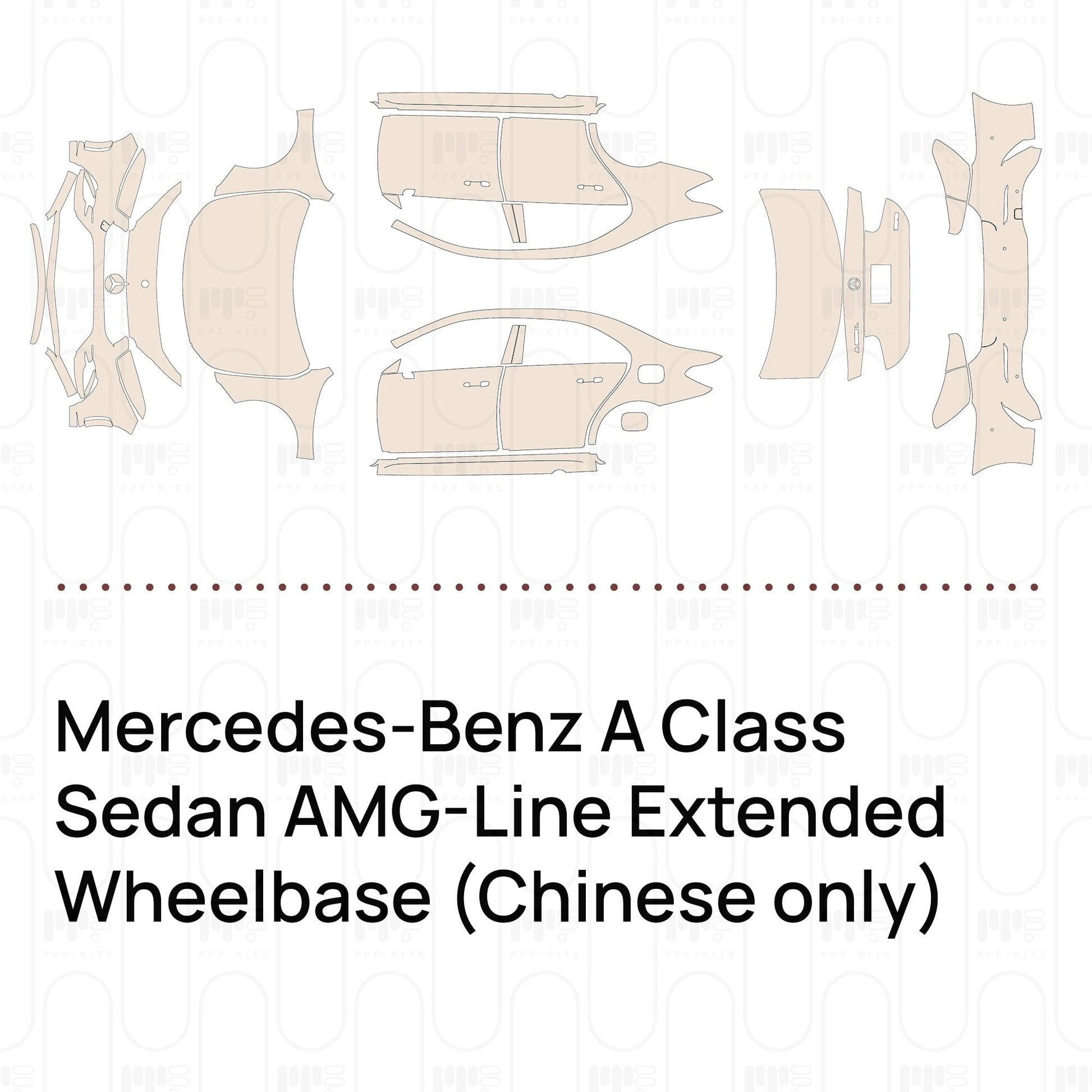 Pre-CutPPFMercedes-BenzAClassSedanAMG-LineExtendedWheelbase(Chineseonly)2022
