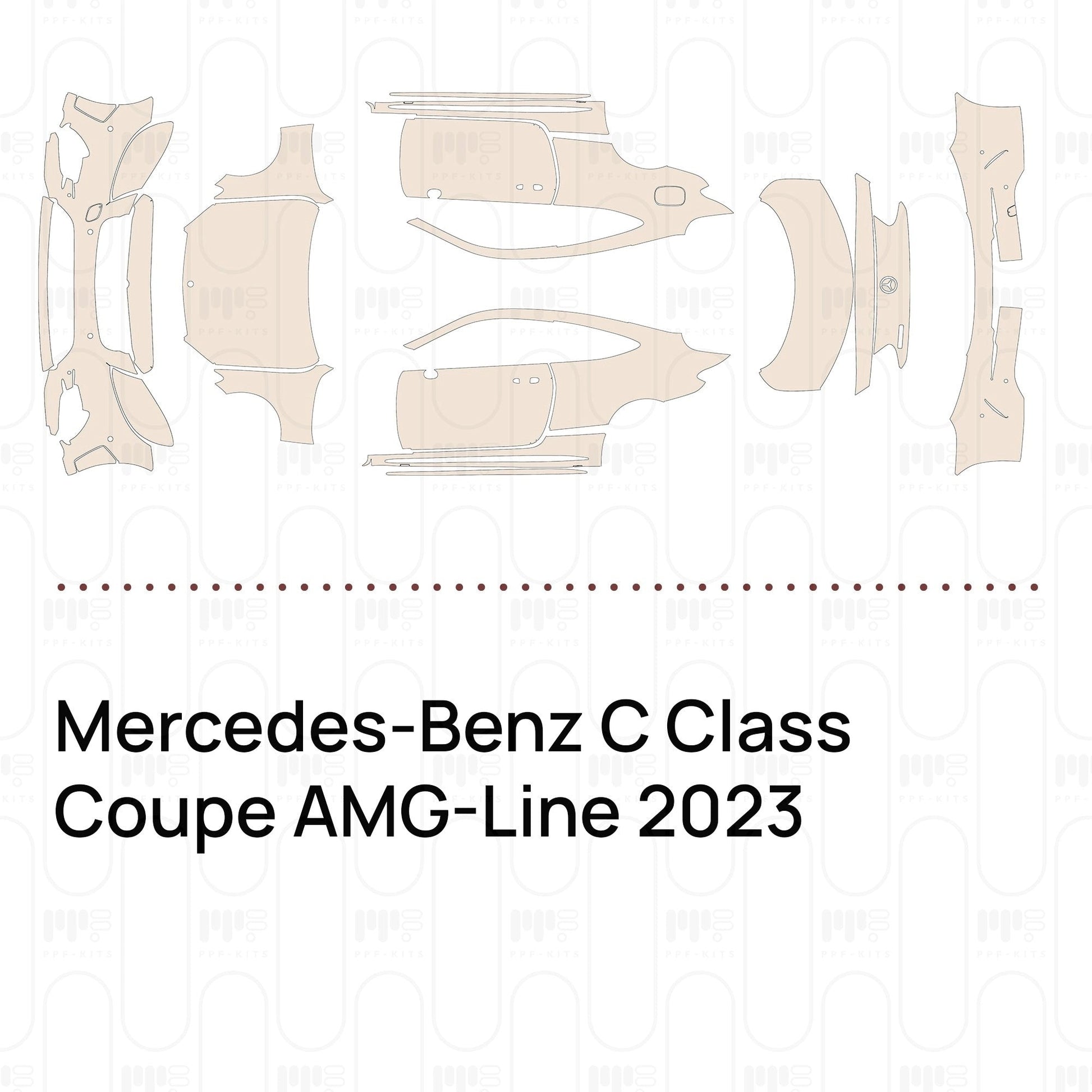 Pre-CutPPFMercedes-BenzCClassCoupeAMG-Line2023