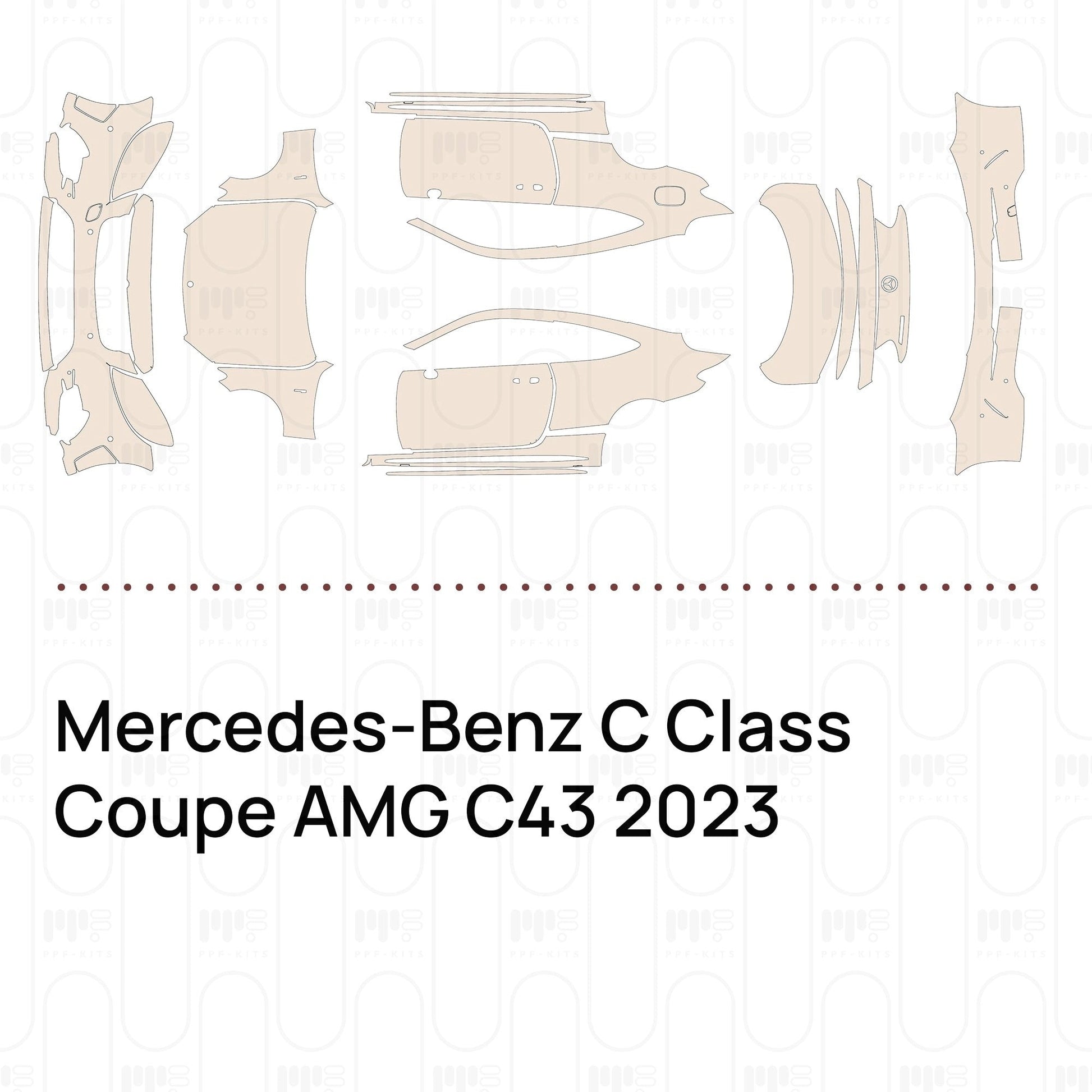 Pre-CutPPFMercedes-BenzCClassCoupeAMGC432023