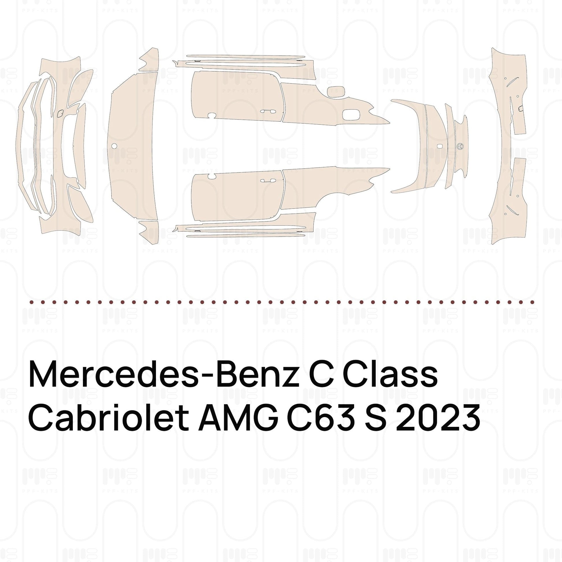 Pre-CutPPFMercedes-BenzCClassCabrioletAMGC63S2023