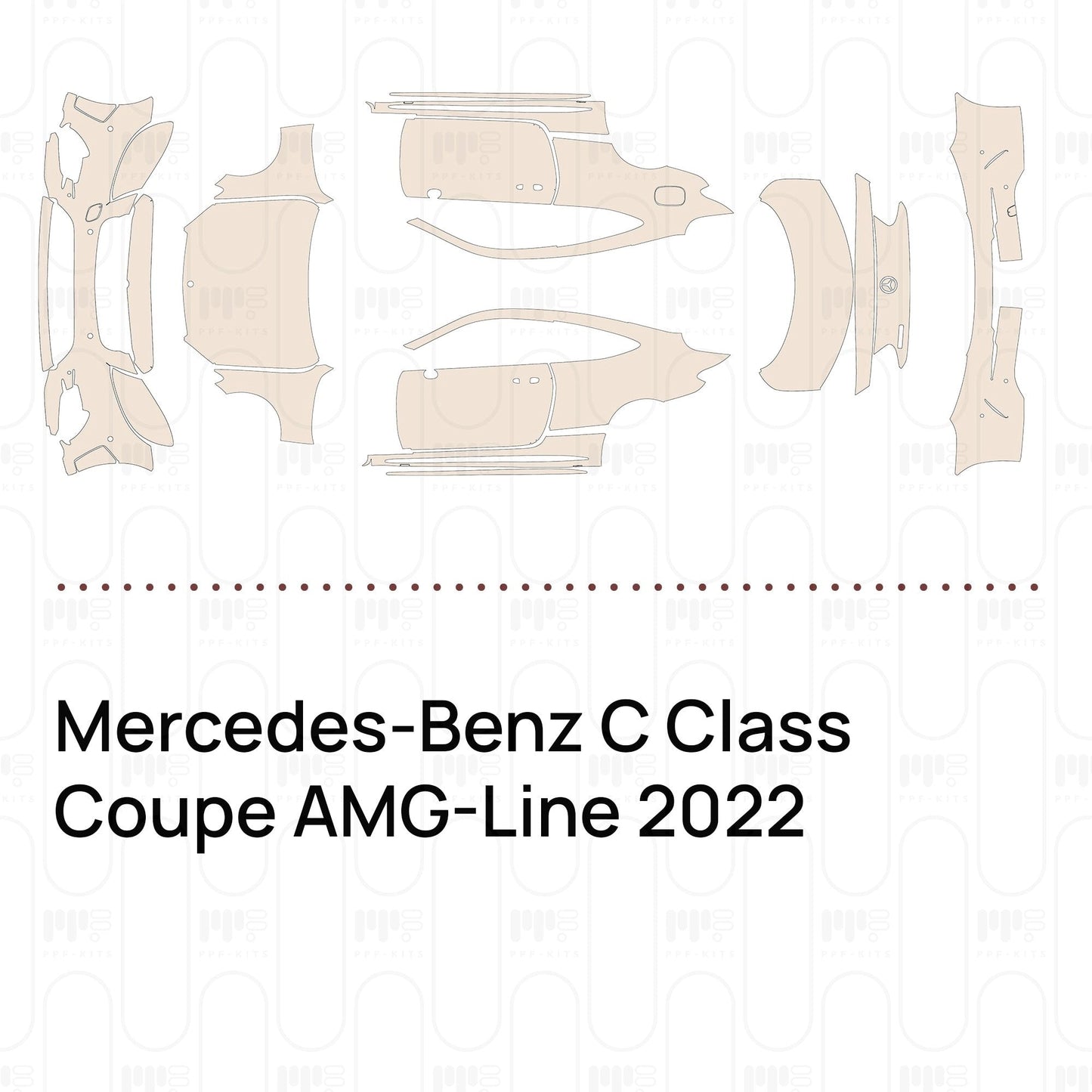 Pre-CutPPFMercedes-BenzCClassCoupeAMG-Line2022