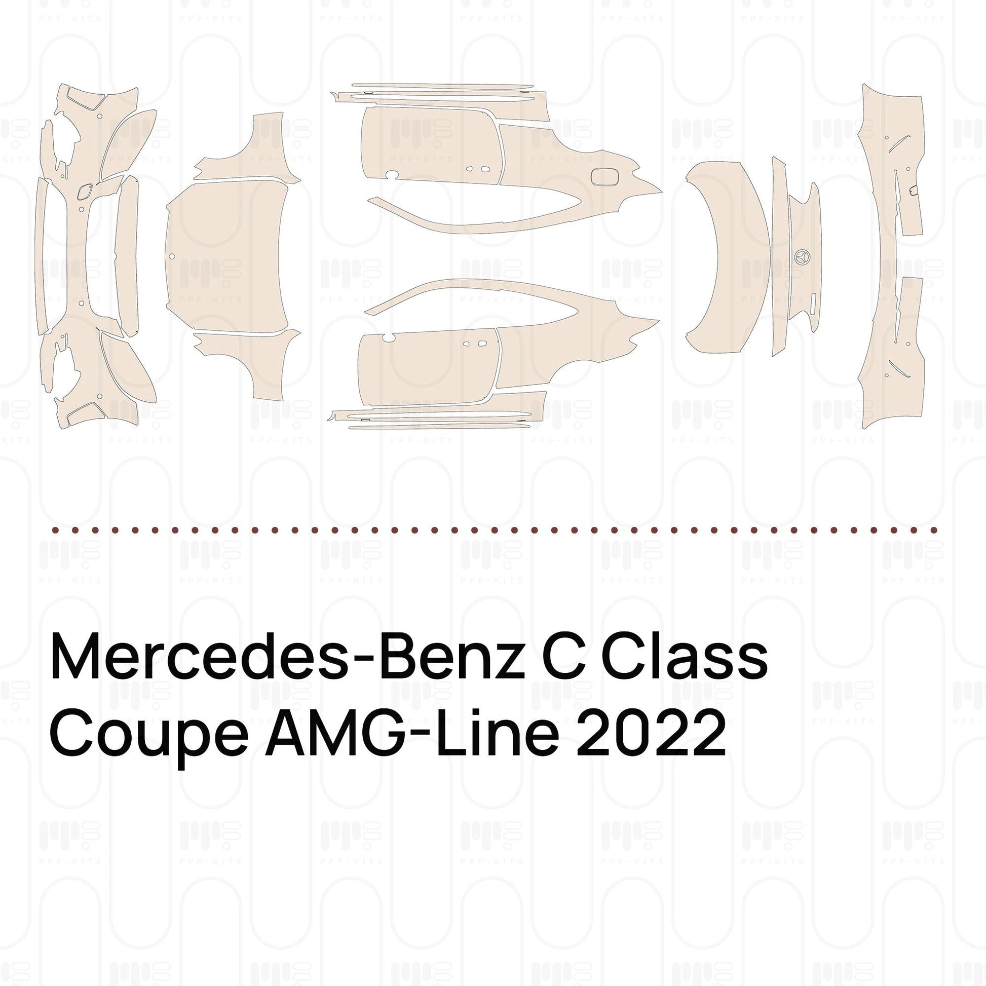 Pre-CutPPFMercedes-BenzCClassCoupeAMG-Line2022