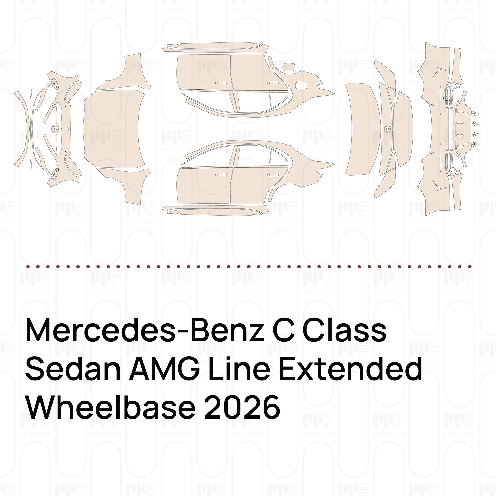 Pre-CutPPFMercedes-BenzCClassSedanAMGLineExtendedWheelbase2026