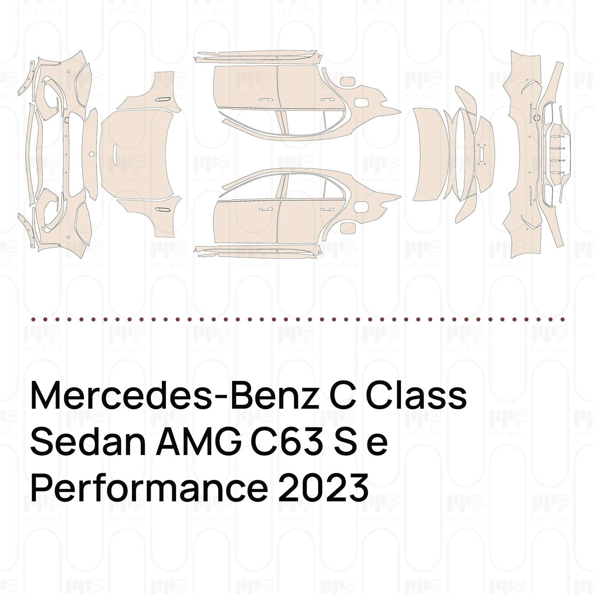 Pre-CutPPFMercedes-BenzCClassSedanAMGC63SePerformance2023