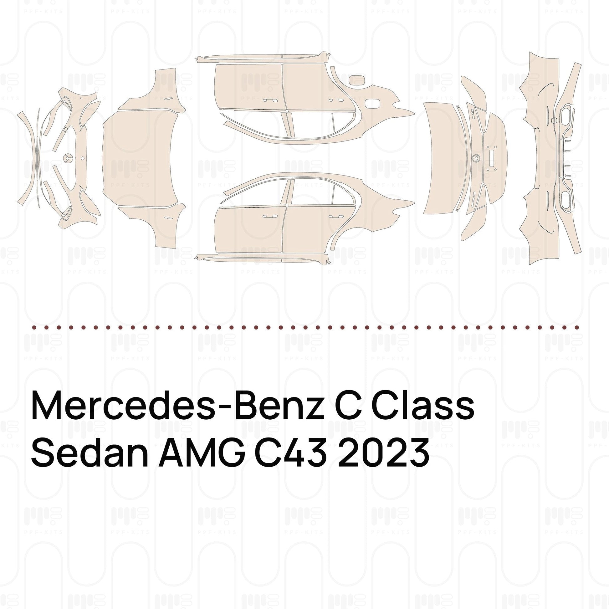 Pre-CutPPFMercedes-BenzCClassSedanAMGC432023