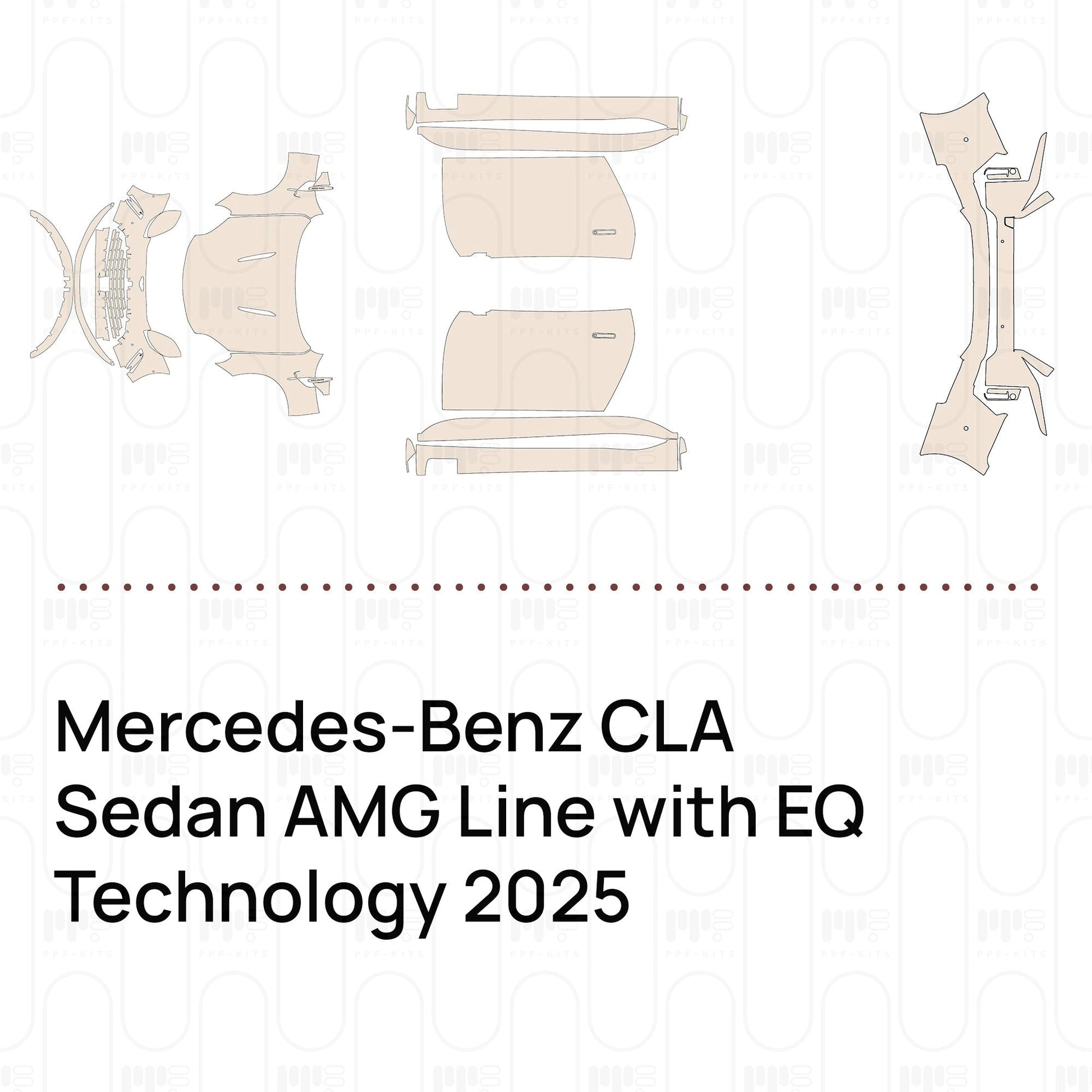 Pre-CutPPFMercedes-BenzCLASedanAMGLinewithEQTechnology2025
