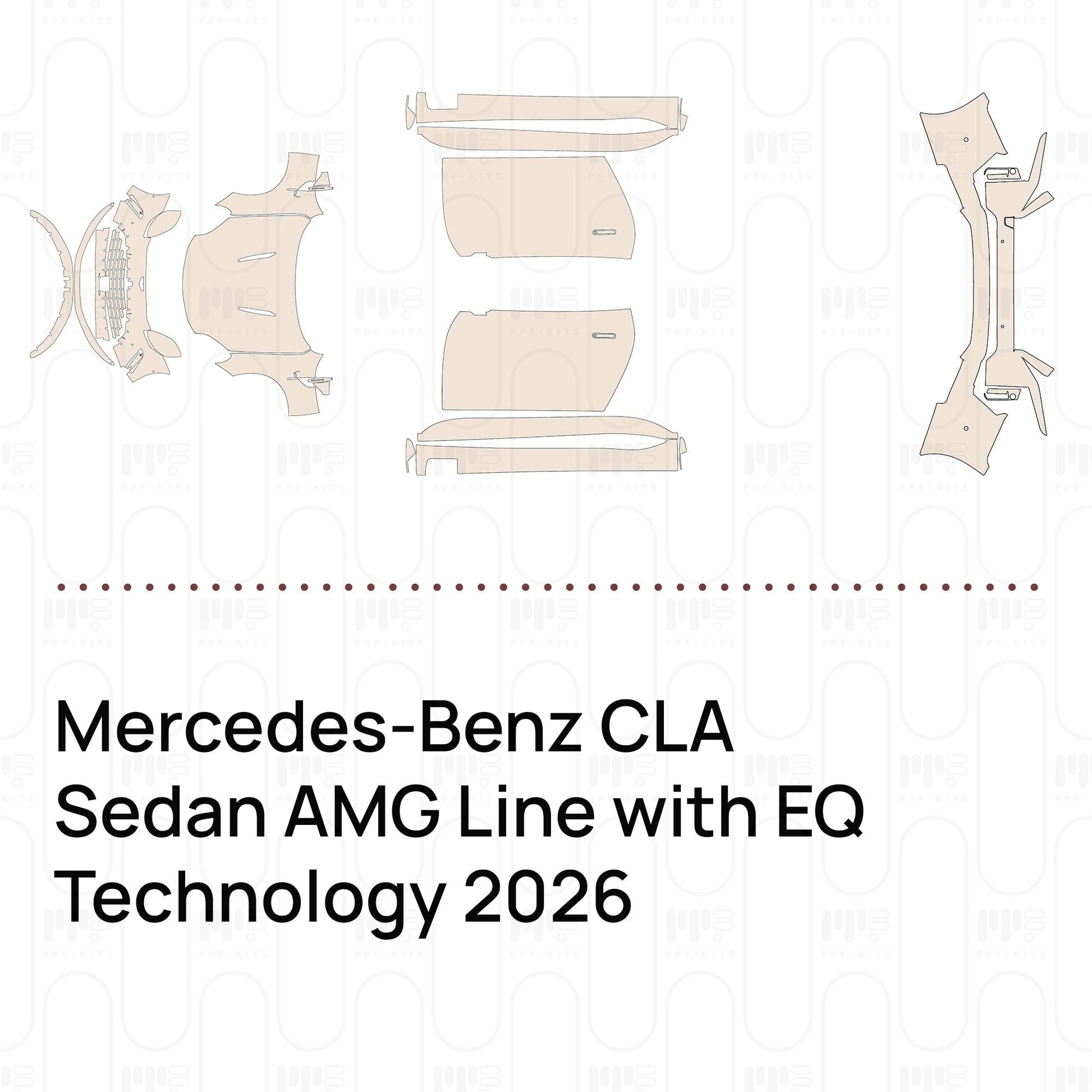 Pre-CutPPFMercedes-BenzCLASedanAMGLinewithEQTechnology2026