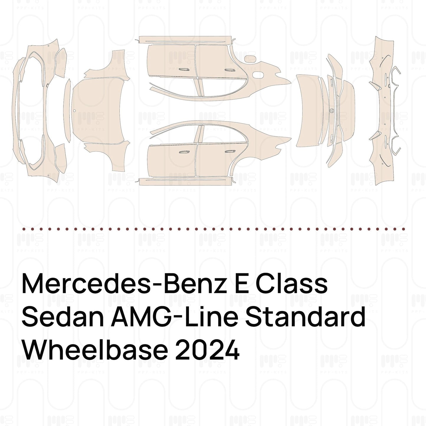 Pre-CutPPFMercedes-BenzEClassSedanAMG-LineStandardWheelbase2024