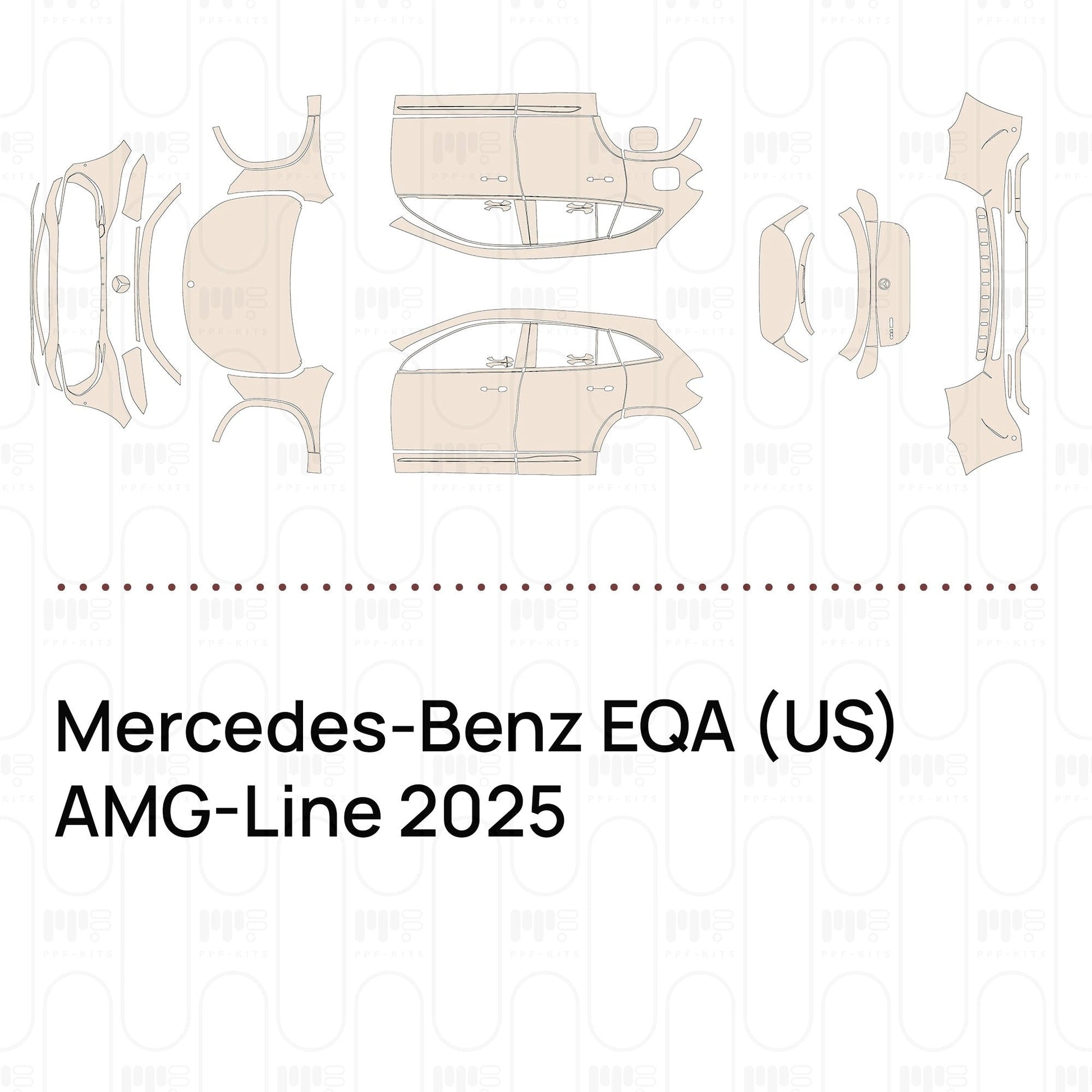 Pre-CutPPFMercedes-BenzEQA(US)AMG-Line2025