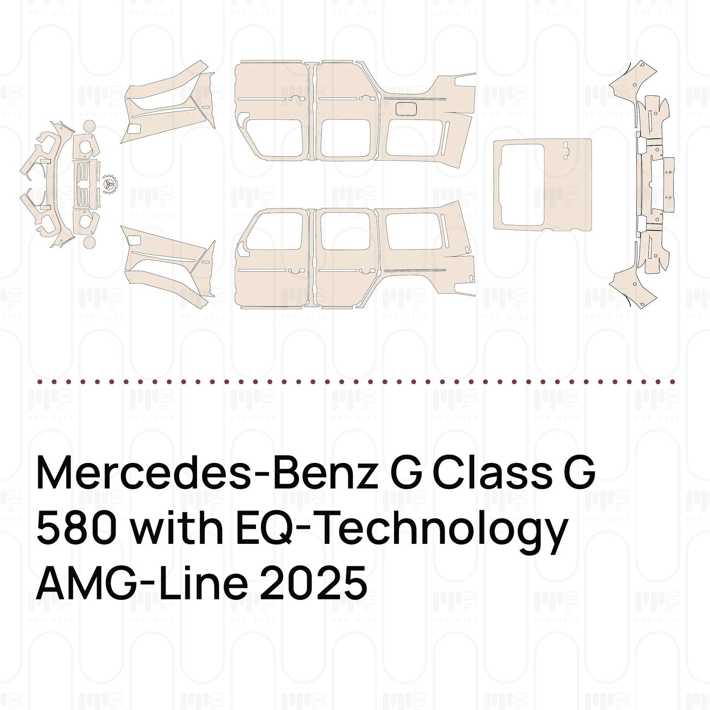 Pre-CutPPFMercedes-BenzGClassG580withEQ-TechnologyAMG-Line2025