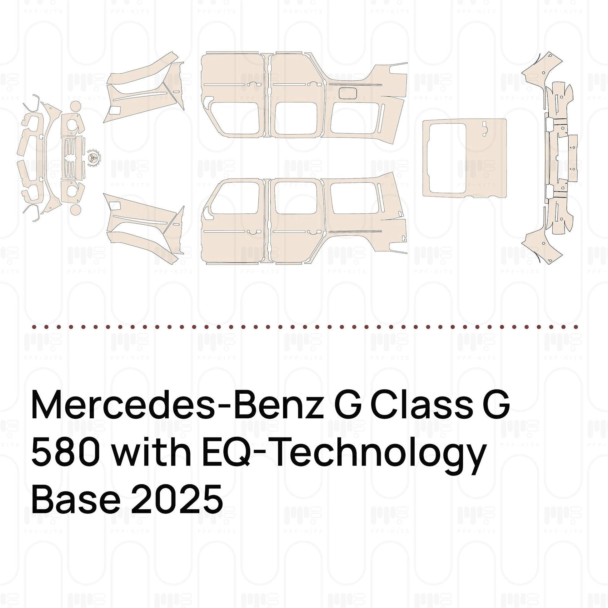 Pre-CutPPFMercedes-BenzGClassG580withEQ-TechnologyBase2025
