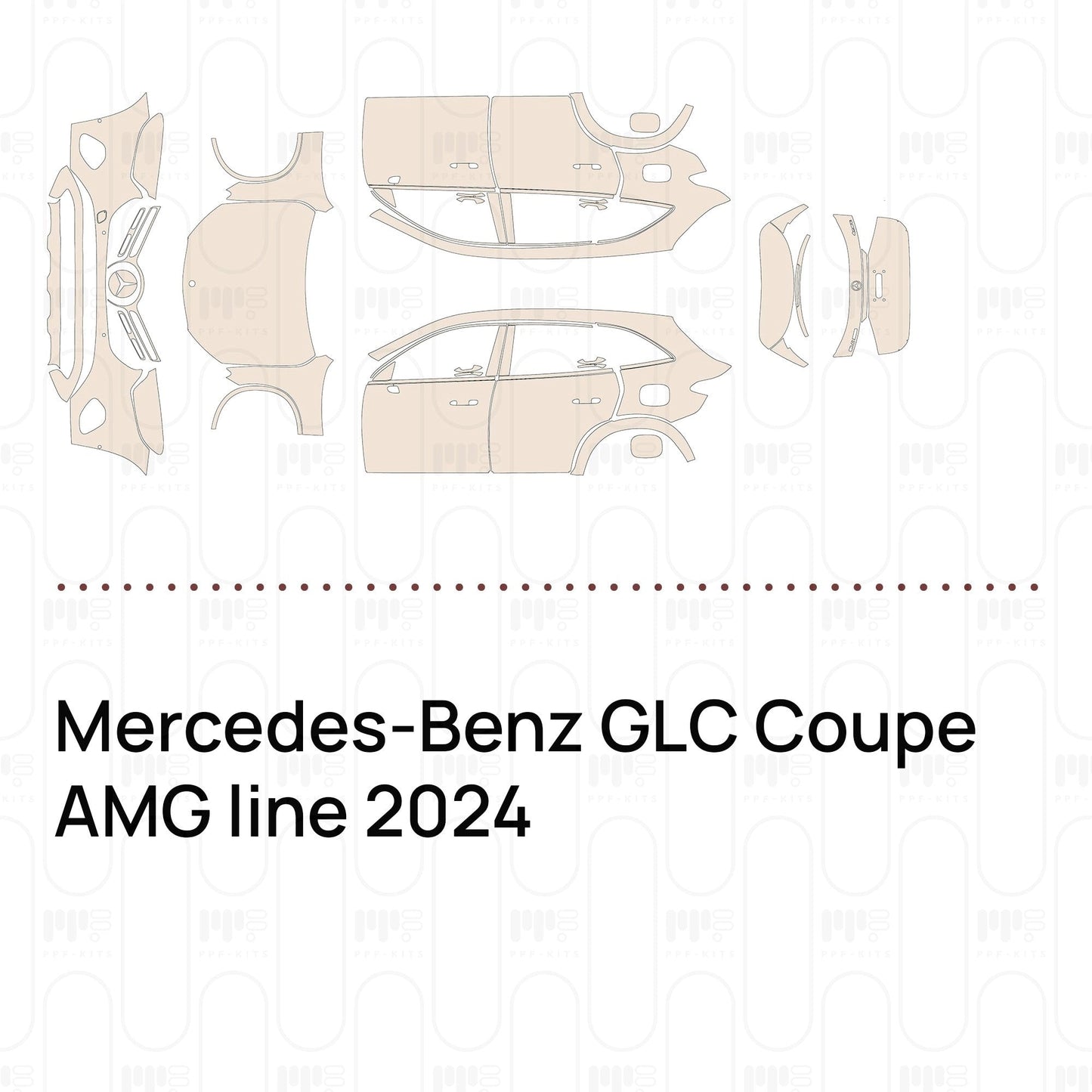 Pre-CutPPFMercedes-BenzGLCCoupeAMGline2024