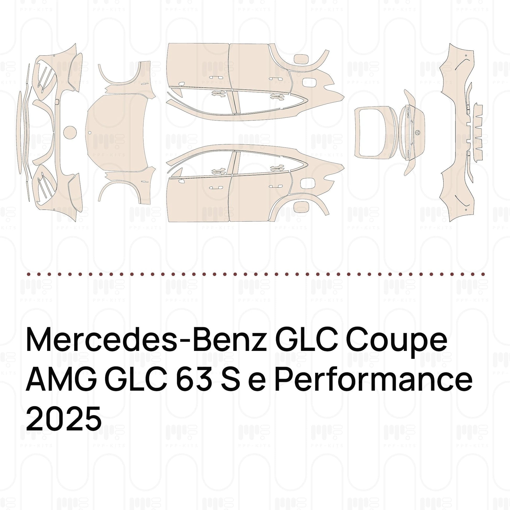 Pre-CutPPFMercedes-BenzGLCCoupeAMGGLC63SePerformance2025