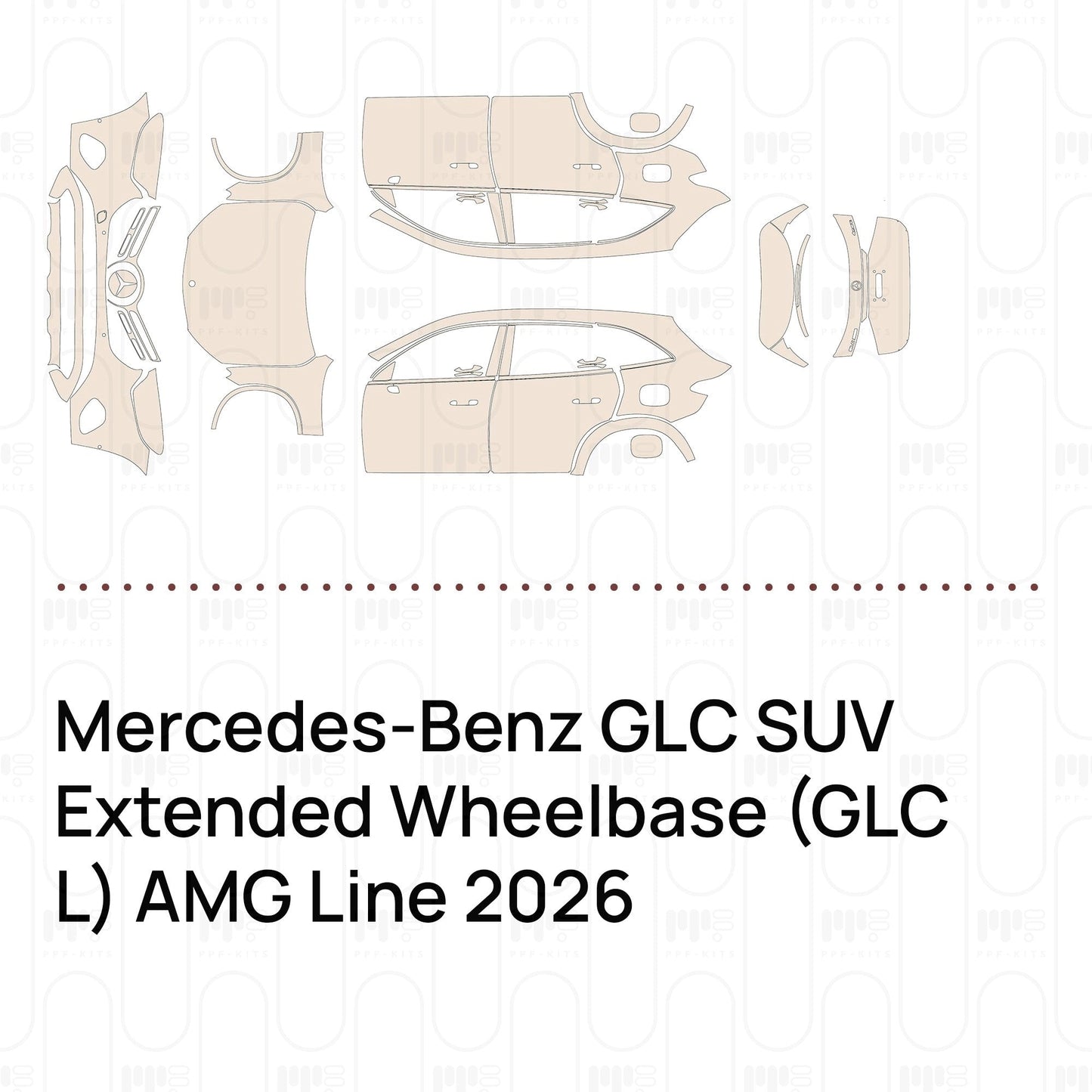 Pre-CutPPFMercedes-BenzGLCSUVExtendedWheelbase(GLCL)AMGLine2026