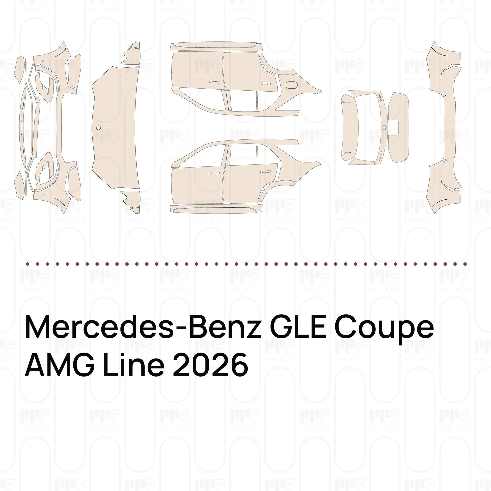 Pre-CutPPFMercedes-BenzGLECoupeAMGLine2026
