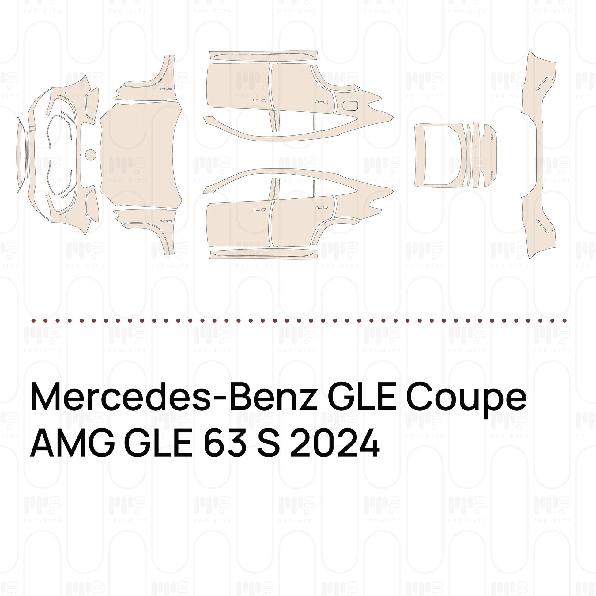 Pre-CutPPFMercedes-BenzGLECoupeAMGGLE63S2024