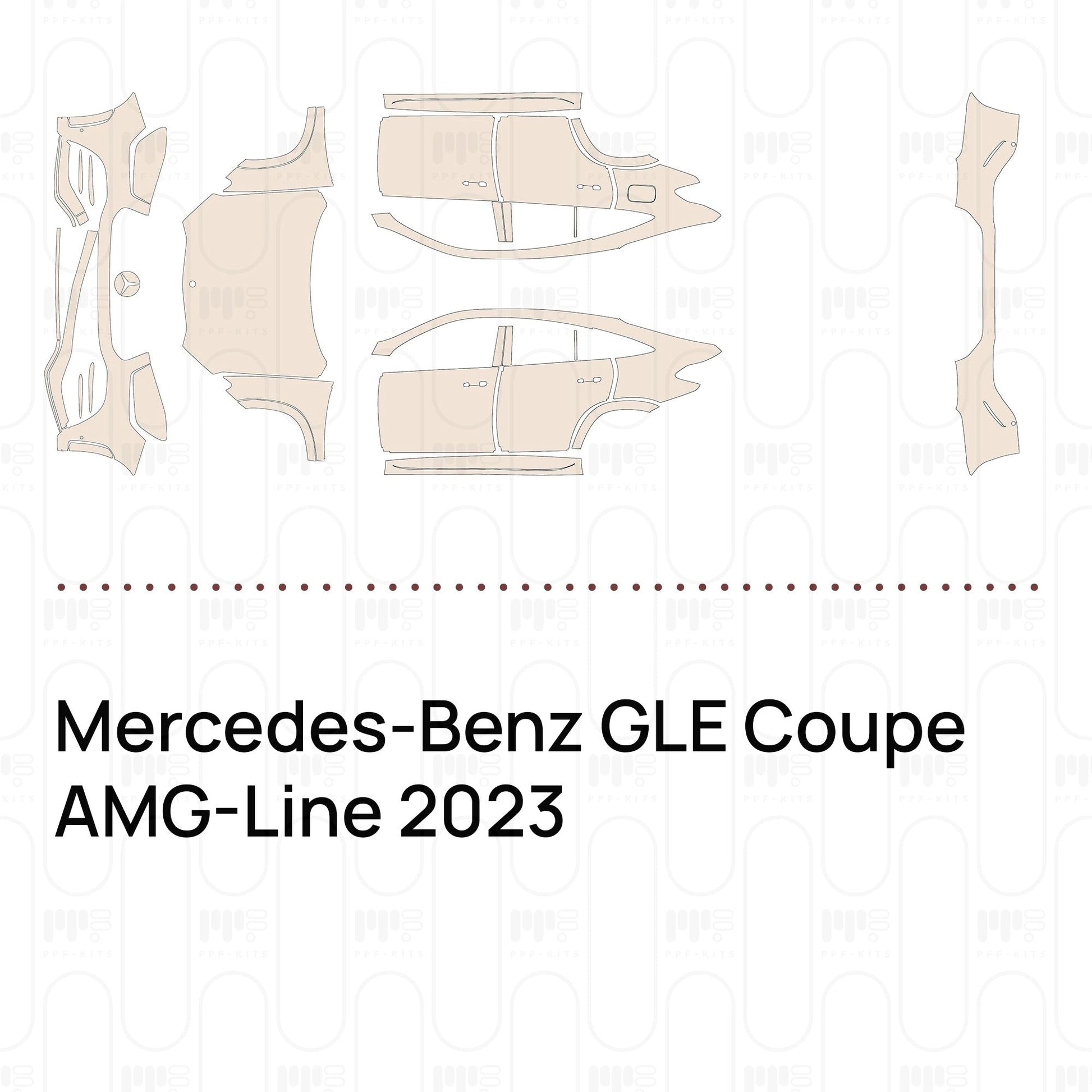 Pre-CutPPFMercedes-BenzGLECoupeAMG-Line2023