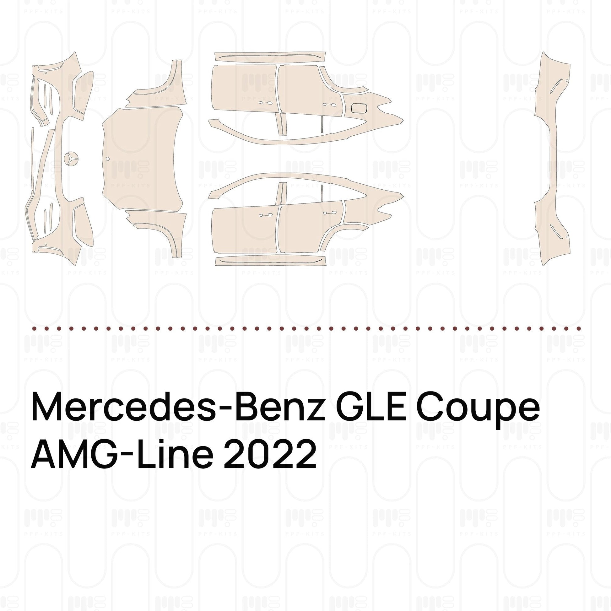 Pre-CutPPFMercedes-BenzGLECoupeAMG-Line2022