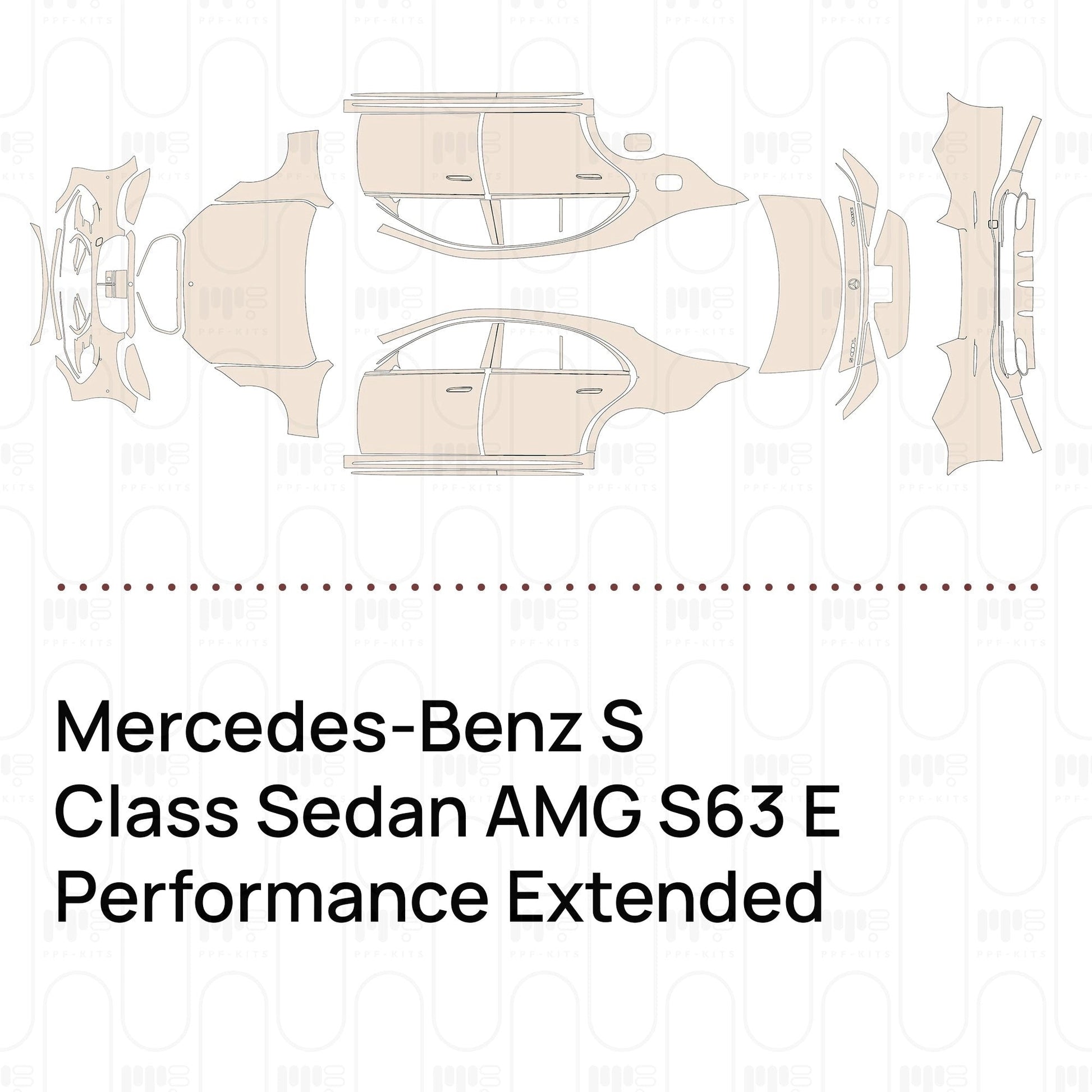Pre-CutPPFMercedes-BenzSClassSedanAMGS63EPerformanceExtendedWheelbase2026