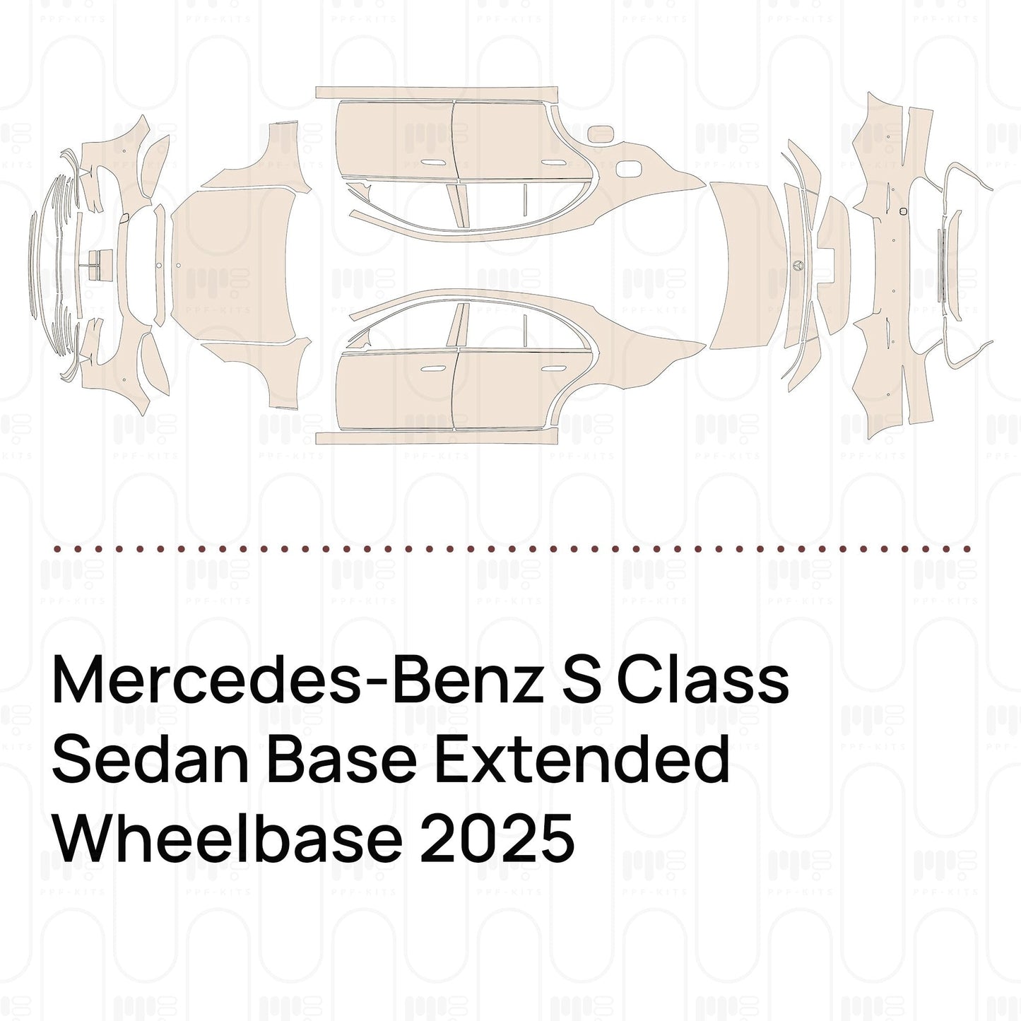 Pre-CutPPFMercedes-BenzSClassSedanBaseExtendedWheelbase2025