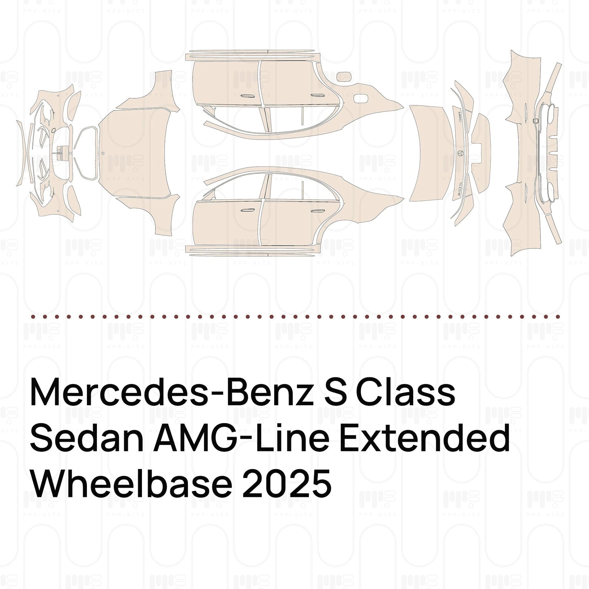 Pre-CutPPFMercedes-BenzSClassSedanAMG-LineExtendedWheelbase2025
