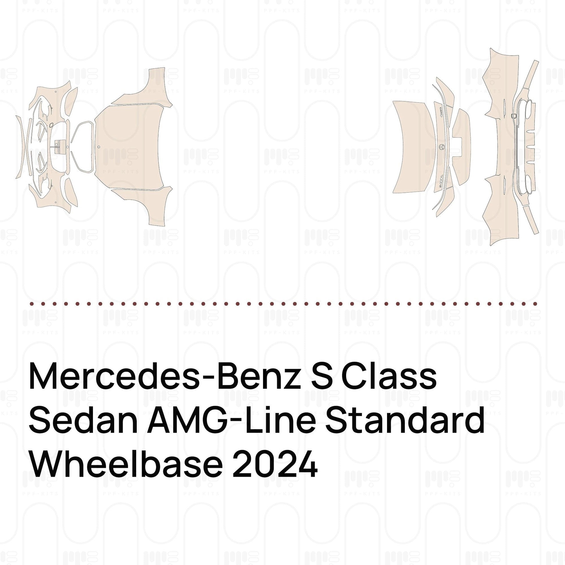 Pre-CutPPFMercedes-BenzSClassSedanAMG-LineStandardWheelbase2024
