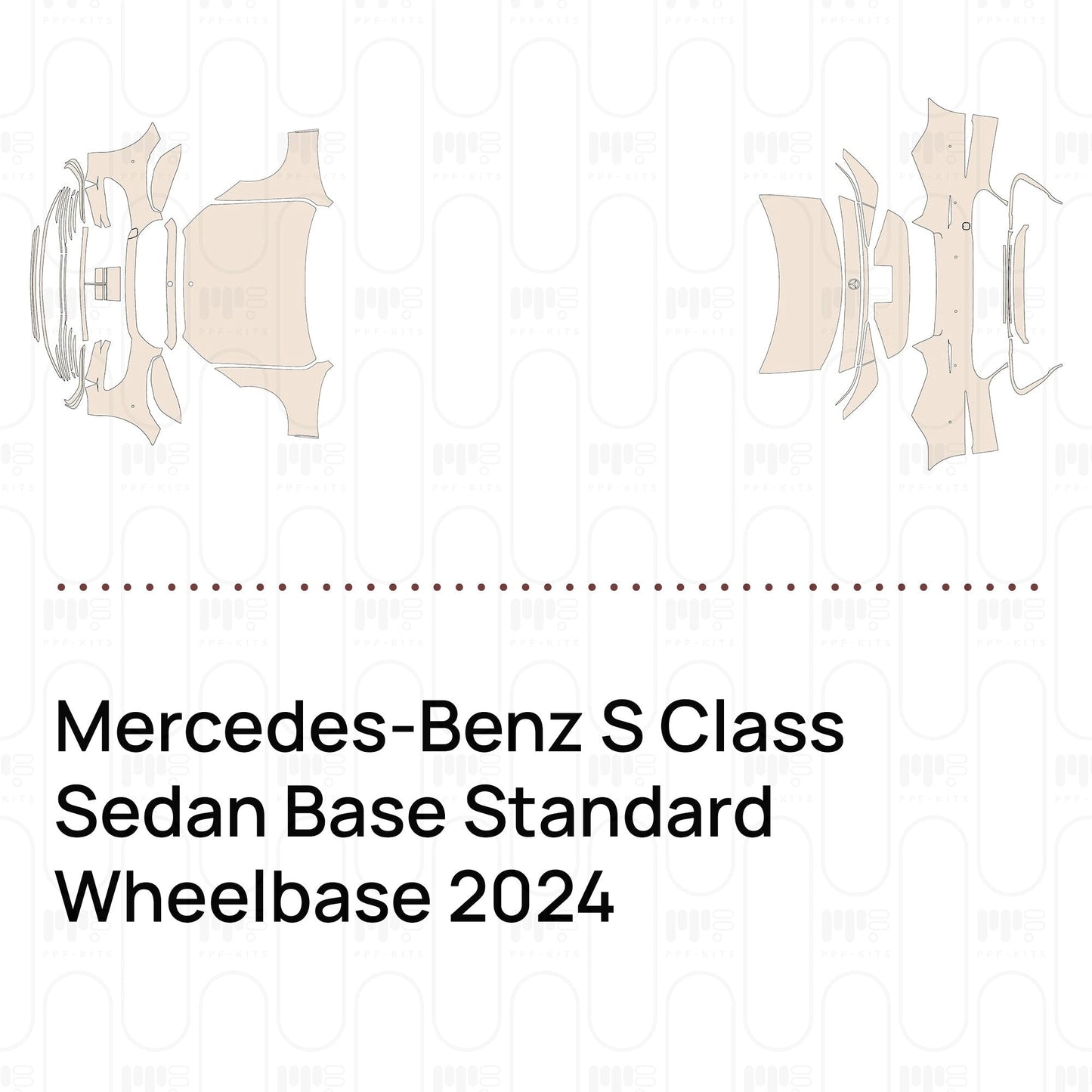 Pre-CutPPFMercedes-BenzSClassSedanBaseStandardWheelbase2024