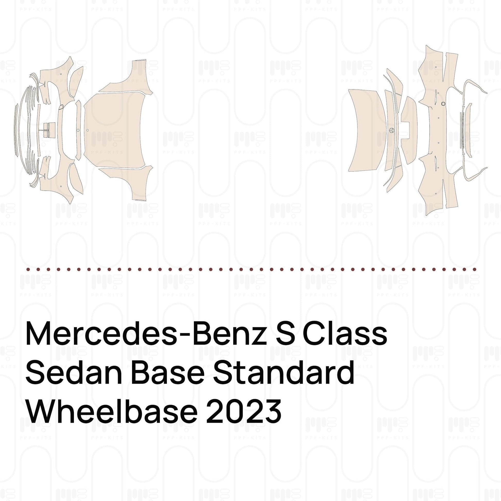 Pre-CutPPFMercedes-BenzSClassSedanBaseStandardWheelbase2023