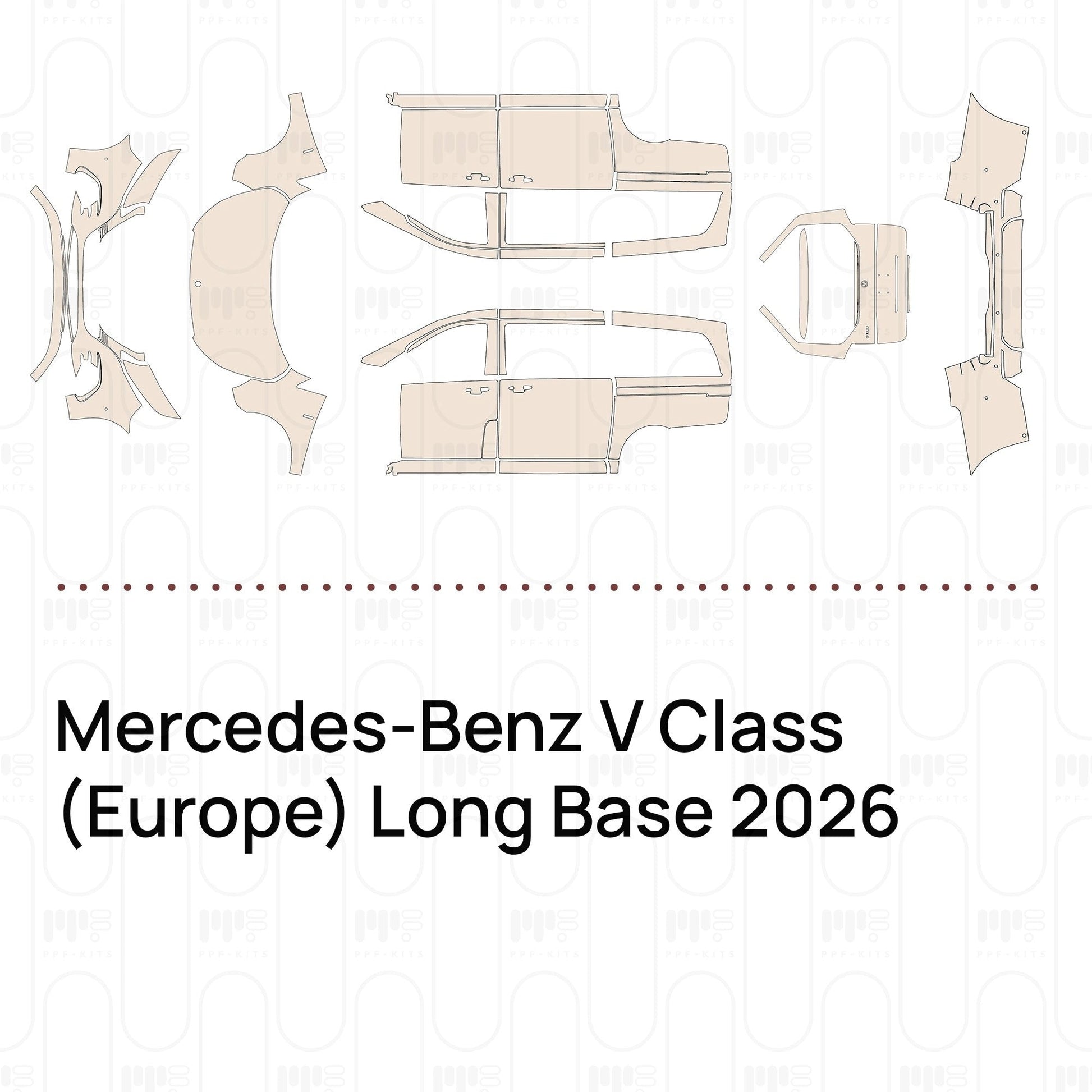 Pre-CutPPFMercedes-BenzVClass(Europe)LongBase2026