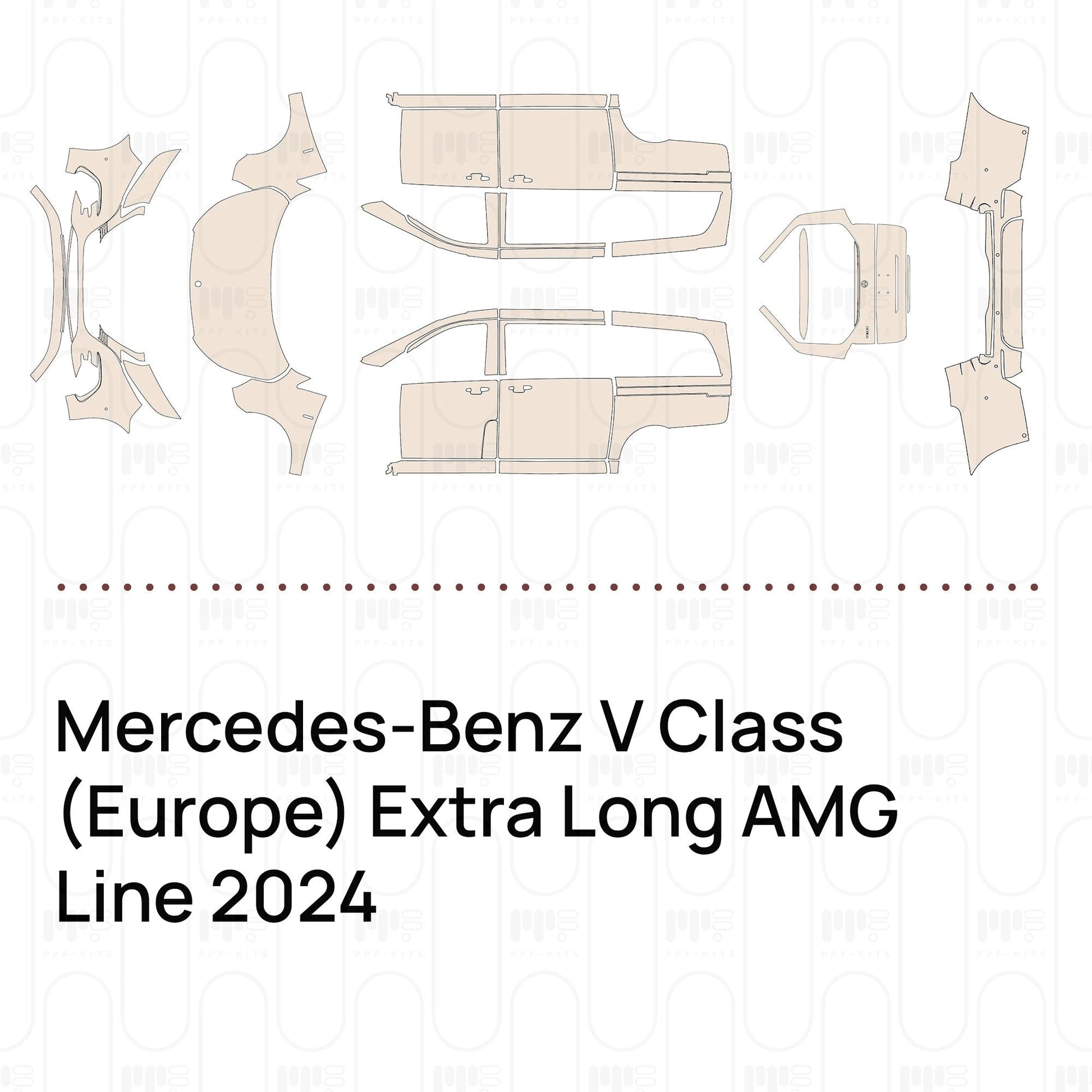 Pre-CutPPFMercedes-BenzVClass(Europe)ExtraLongAMGLine2024