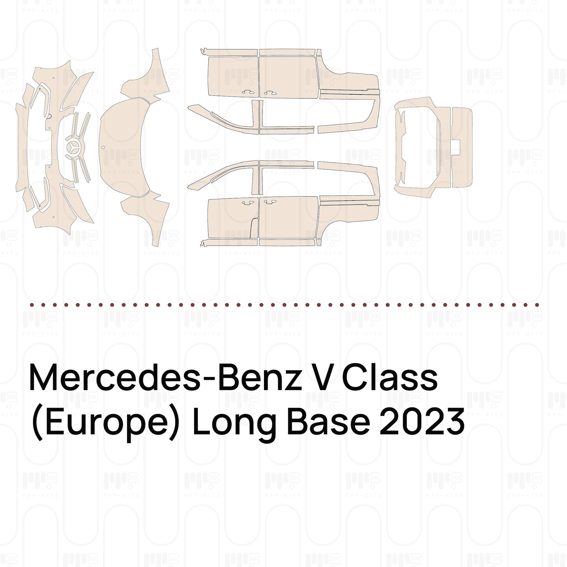 Pre-CutPPFMercedes-BenzVClass(Europe)LongBase2023