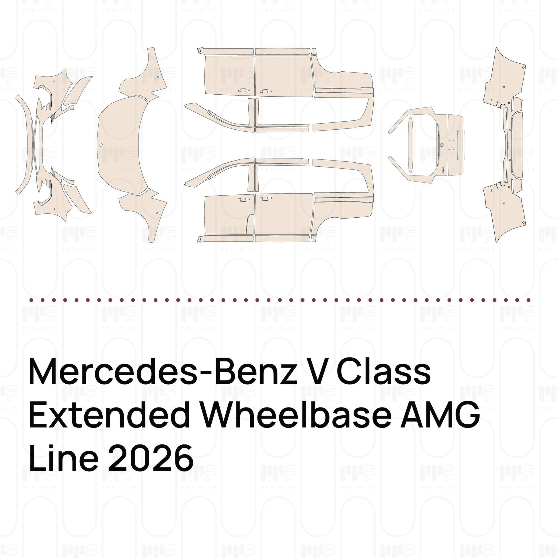 Pre-CutPPFMercedes-BenzVClassExtendedWheelbaseAMGLine2026