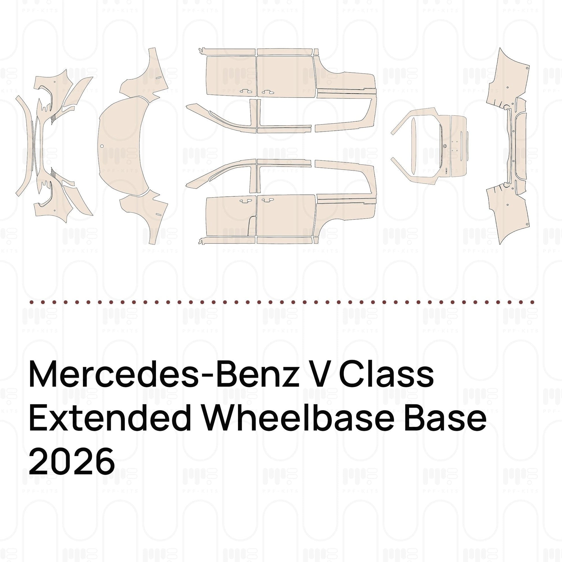 Pre-CutPPFMercedes-BenzVClassExtendedWheelbaseBase2026