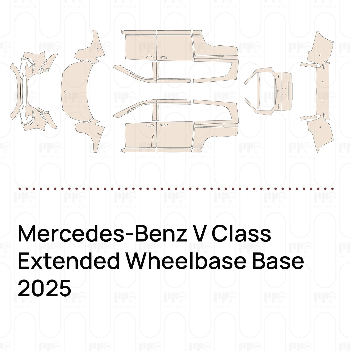 Pre-CutPPFMercedes-BenzVClassExtendedWheelbaseBase2025