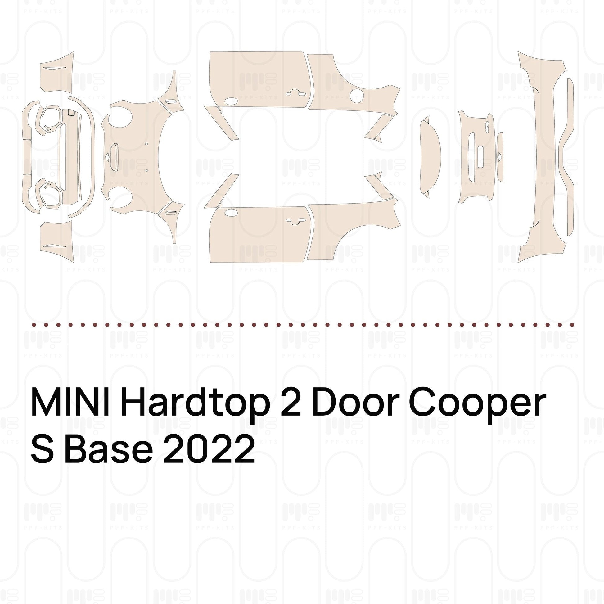 Pre-CutPPFMINIHardtop2DoorCooperSBase2022