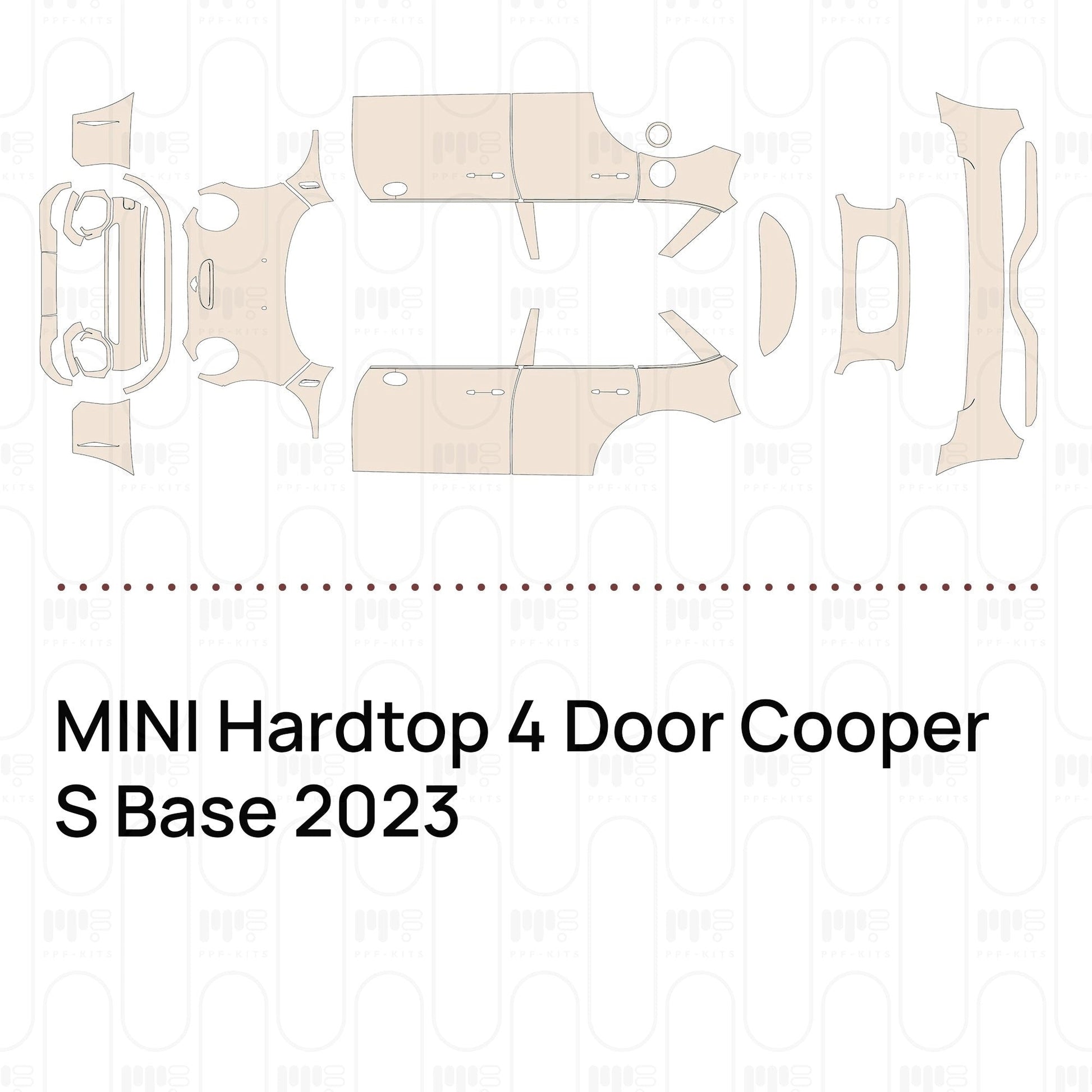 Pre-CutPPFMINIHardtop4DoorCooperSBase2023