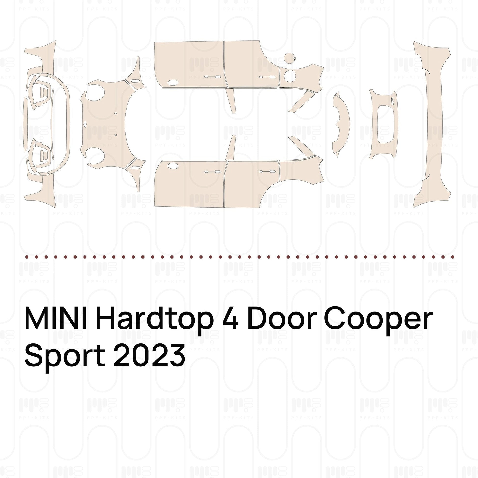 Pre-CutPPFMINIHardtop4DoorCooperSport2023