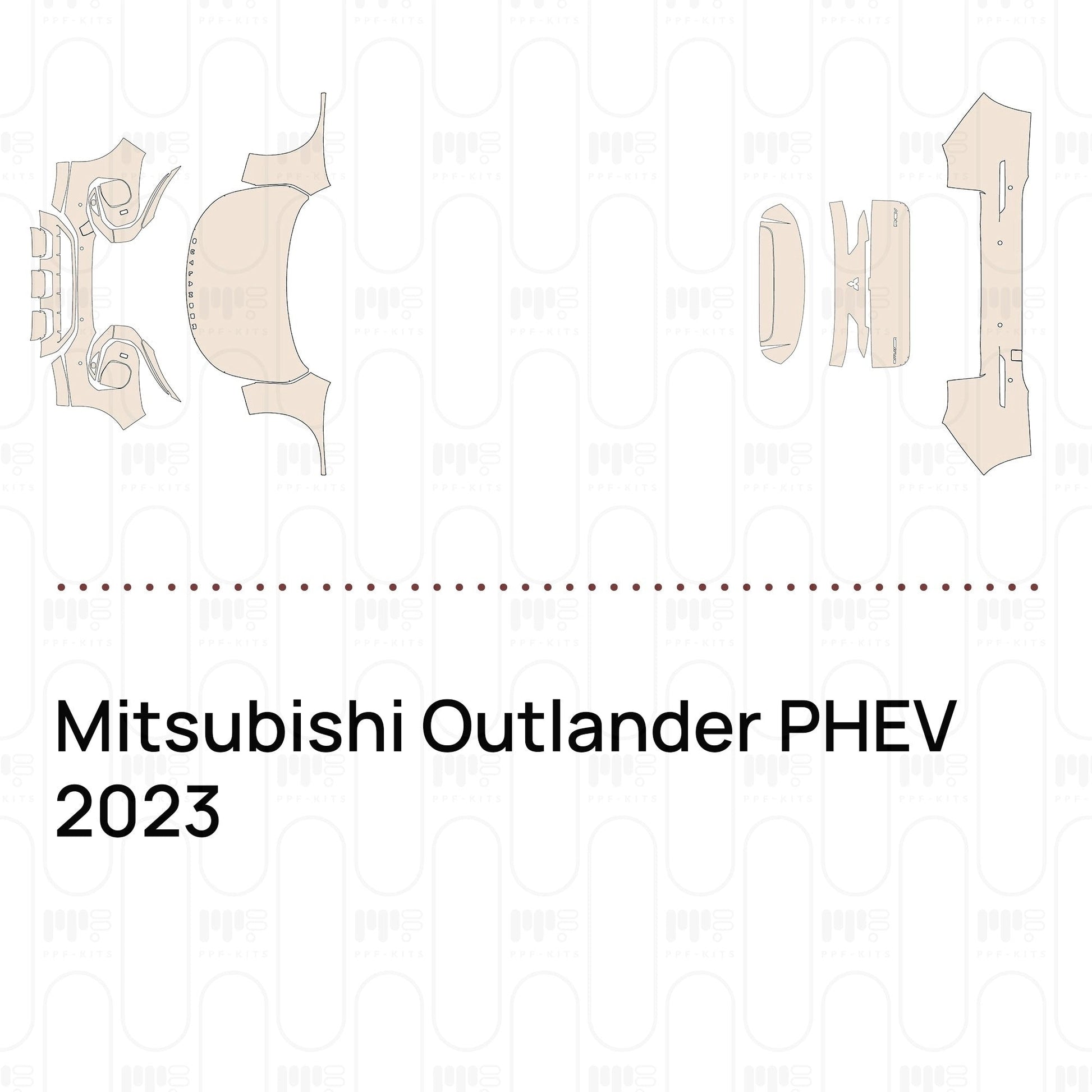 Pre-CutPPFMitsubishiOutlanderPHEV2023