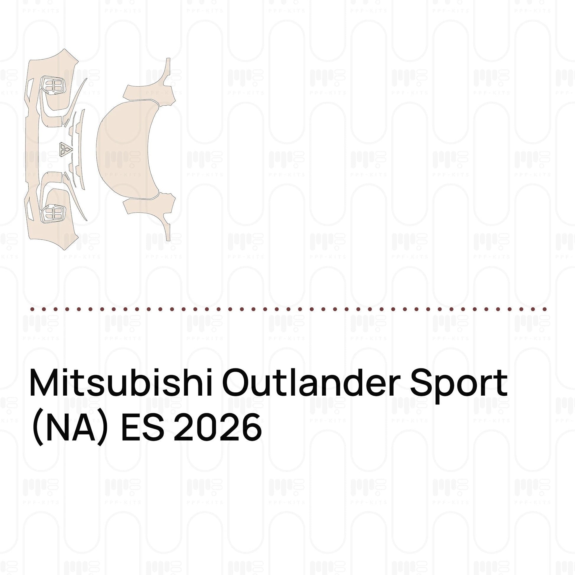 Pre-CutPPFMitsubishiOutlanderSport(NA)ES2026