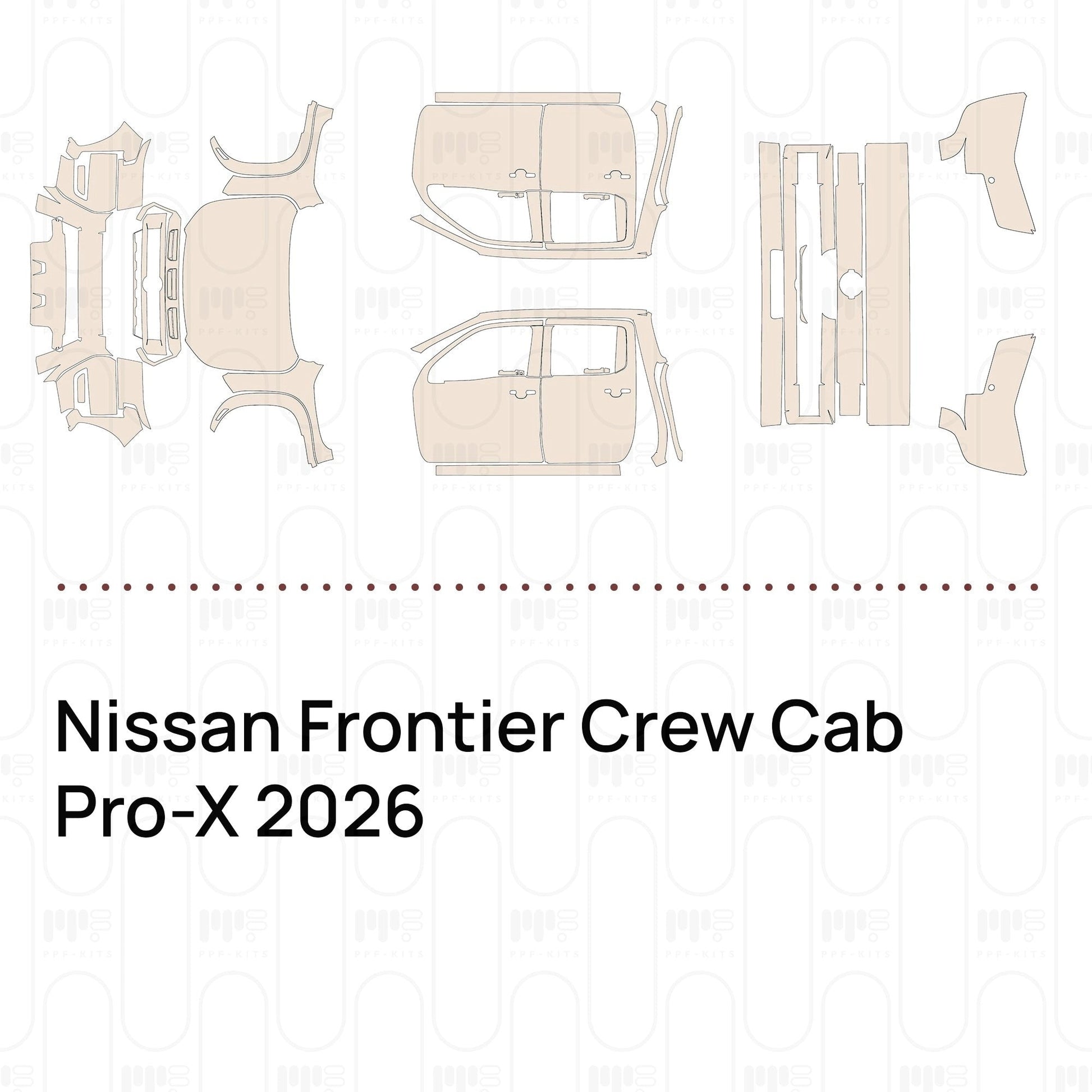 Pre-CutPPFNissanFrontierCrewCabPro-X2026