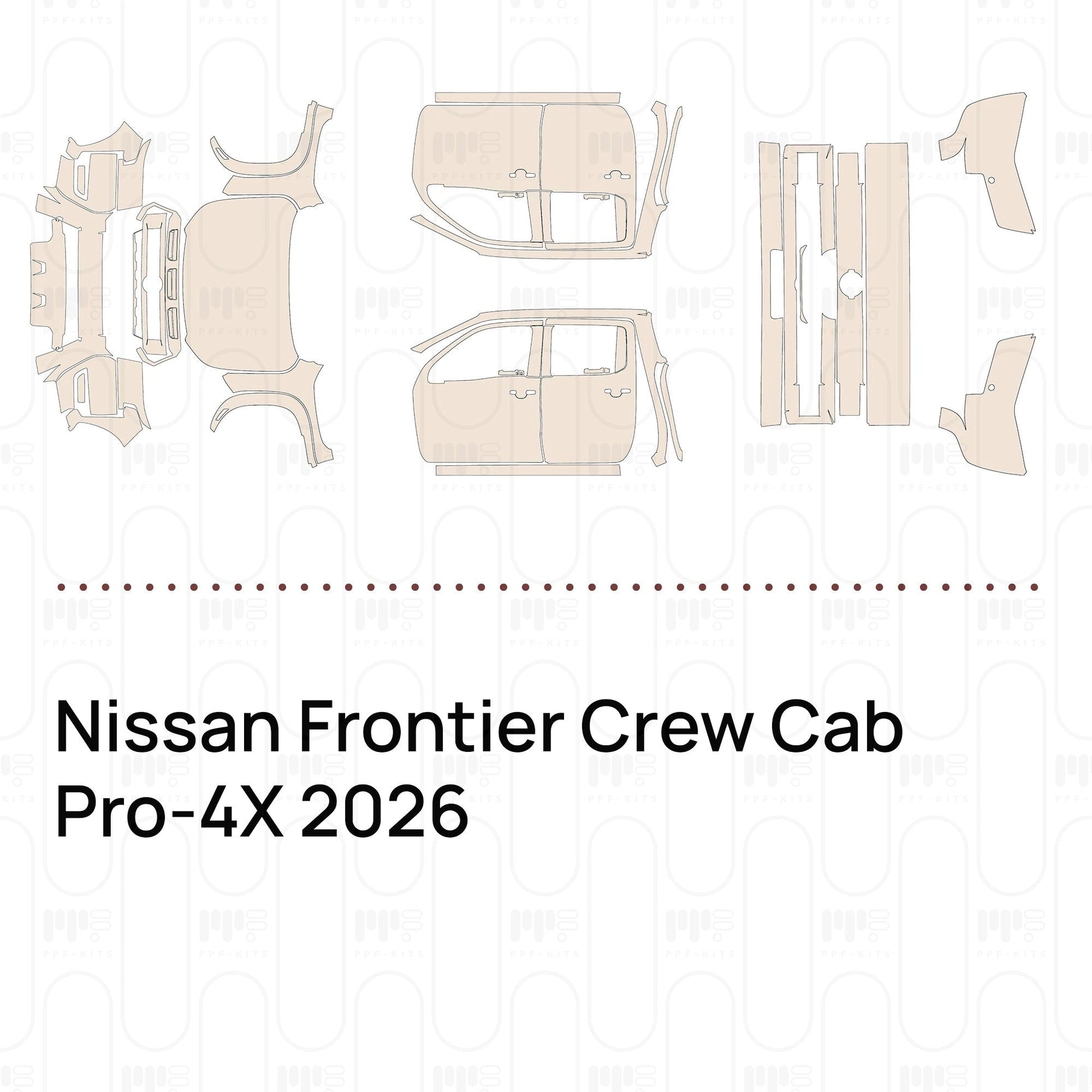 Pre-CutPPFNissanFrontierCrewCabPro-4X2026