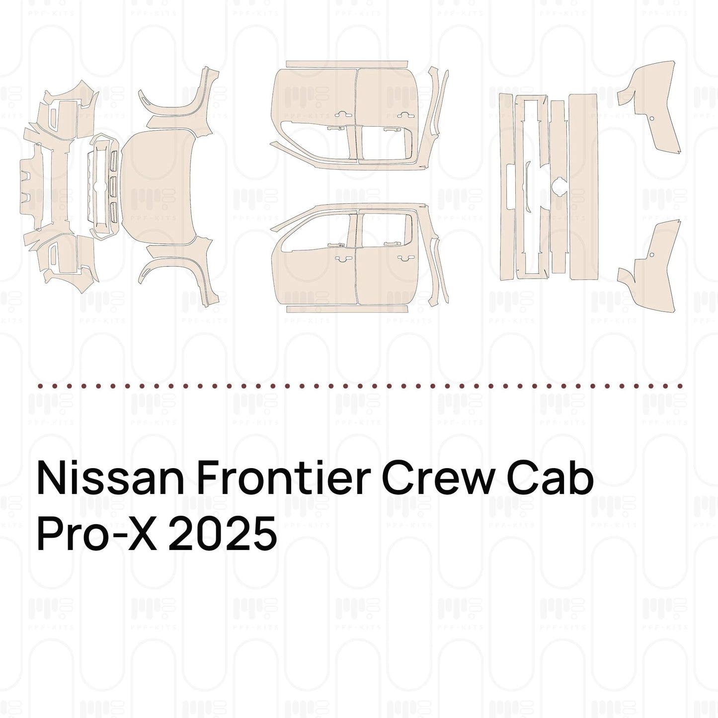 Pre-CutPPFNissanFrontierCrewCabPro-X2025