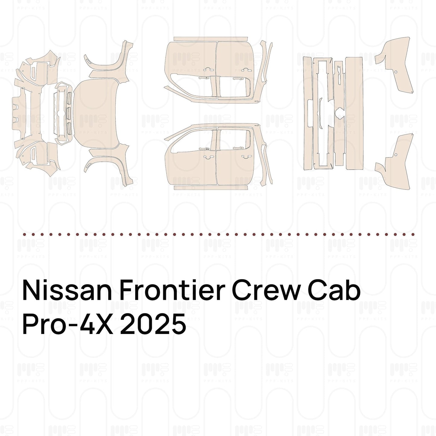 Pre-CutPPFNissanFrontierCrewCabPro-4X2025