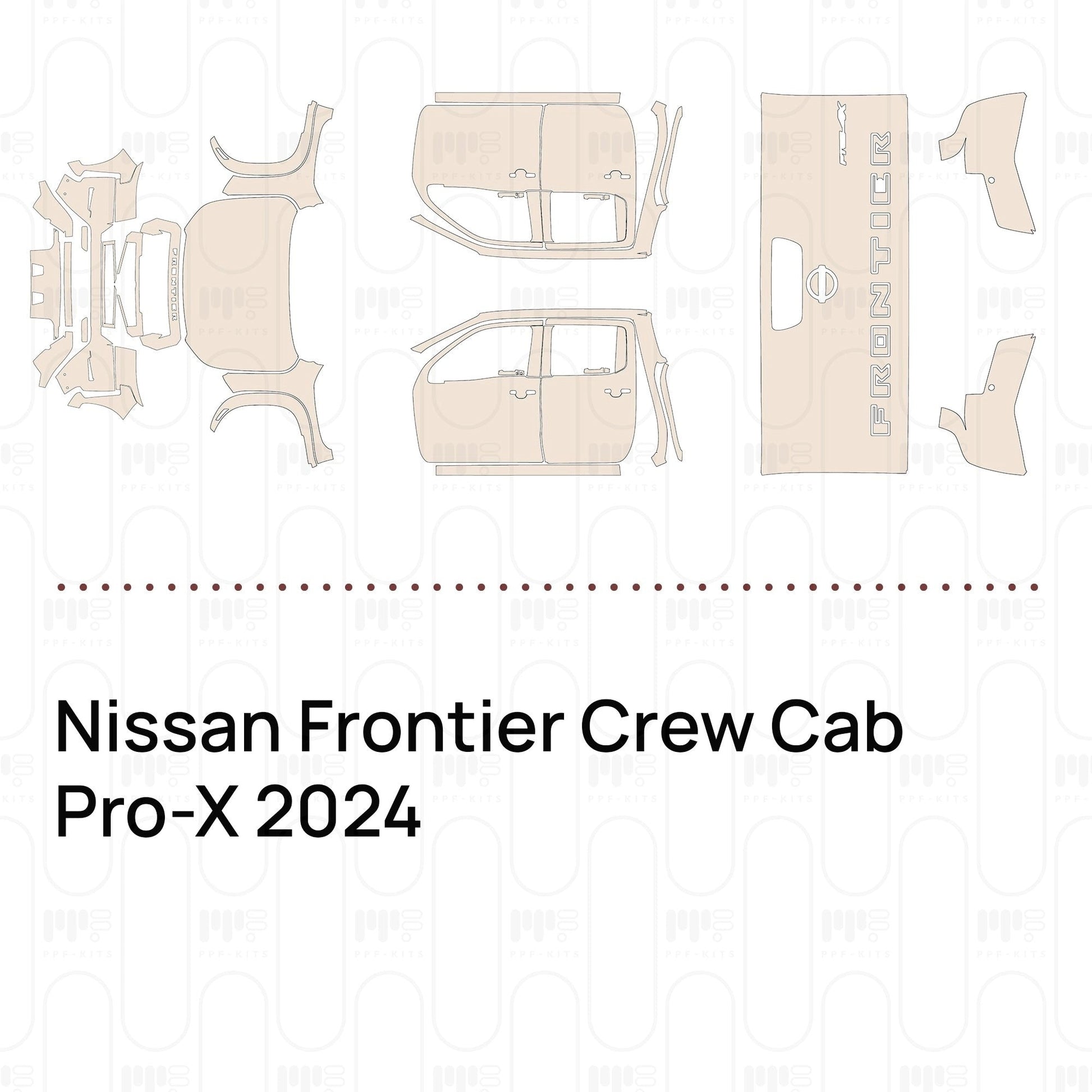 Pre-CutPPFNissanFrontierCrewCabPro-X2024