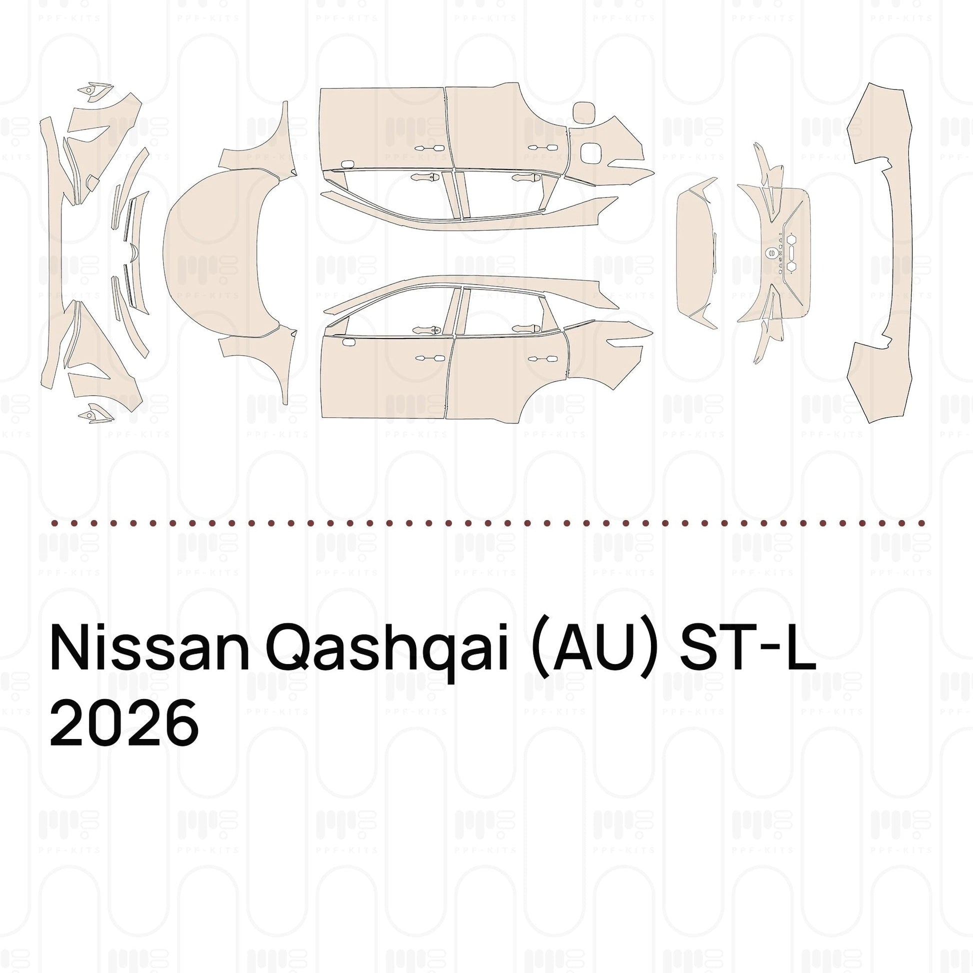 Pre-CutPPFNissanQashqai(AU)ST-L2026