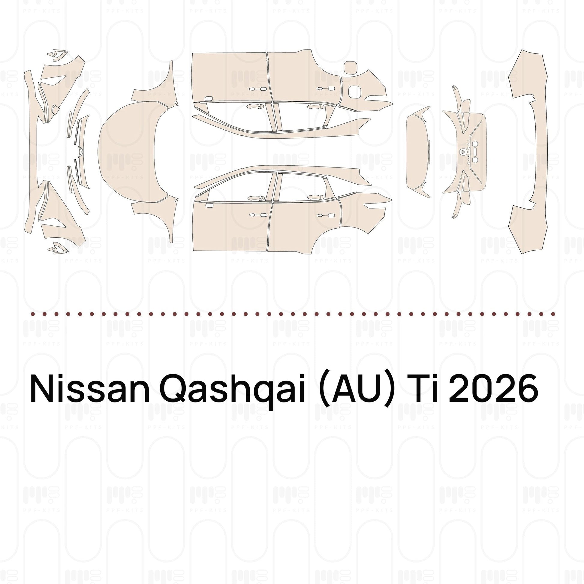 Pre-CutPPFNissanQashqai(AU)Ti2026