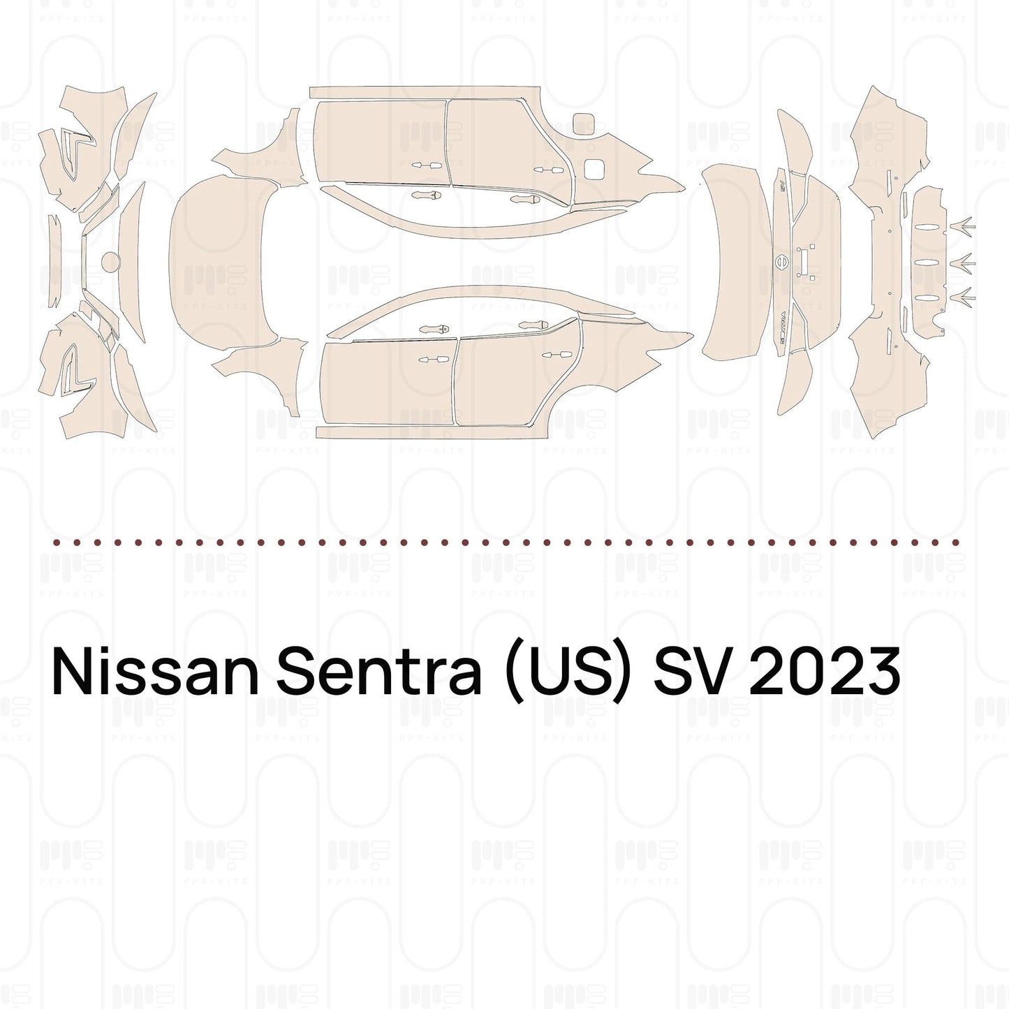 Pre-CutPPFNissanSentra(US)SV2023