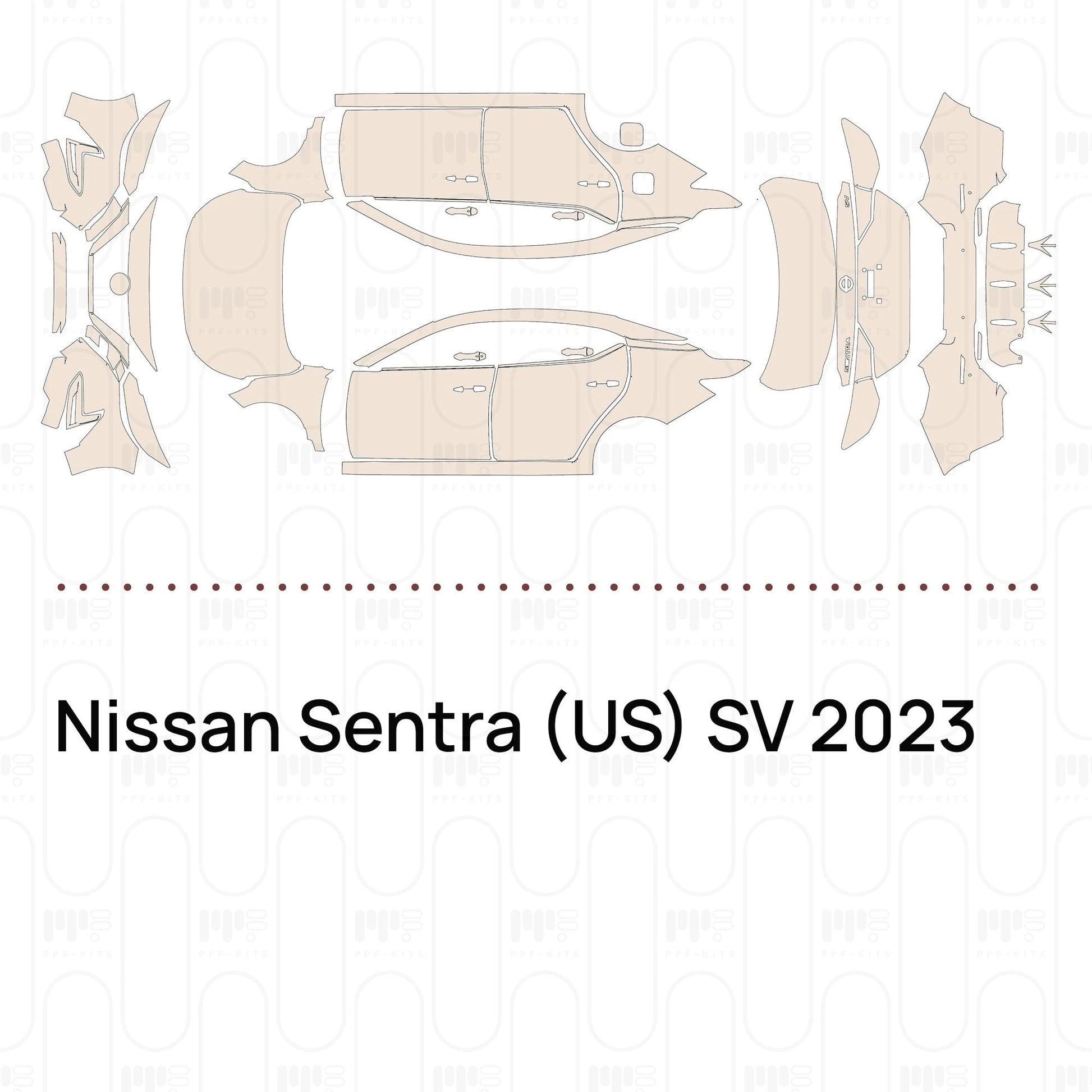 Pre-CutPPFNissanSentra(US)SV2023