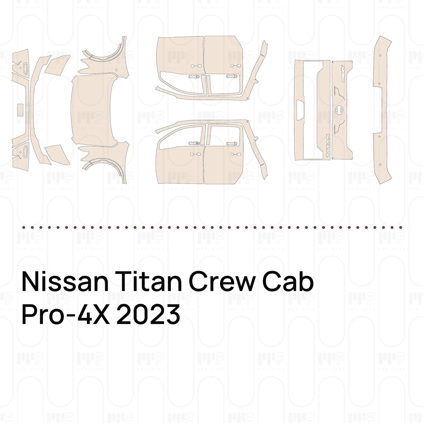 Pre-CutPPFNissanTitanCrewCabPro-4X2023