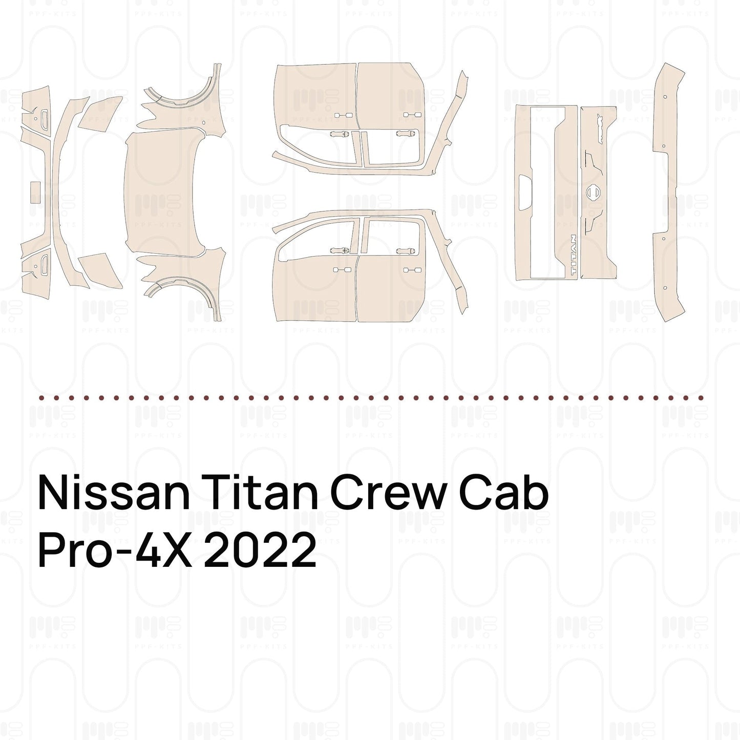 Pre-CutPPFNissanTitanCrewCabPro-4X2022